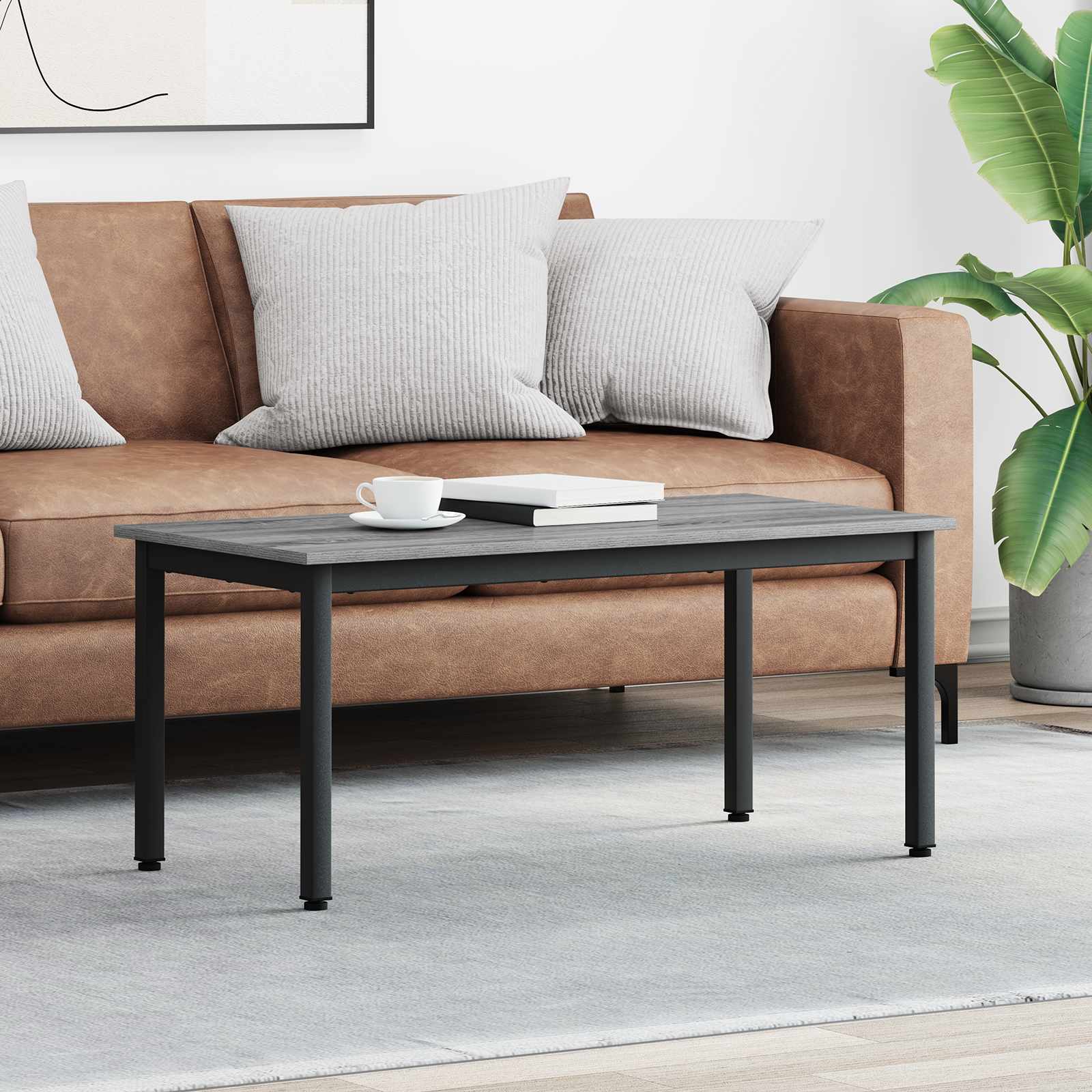 Kava Stol Siva Sonoma 100 x 50 x 45 cm Konstruirano drvo