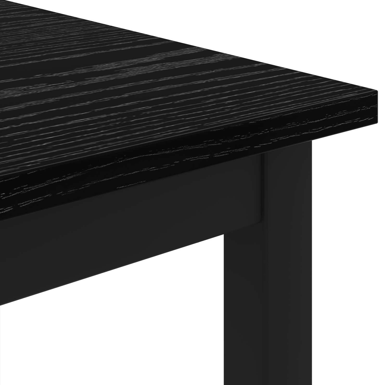 Kava Stol Crni hrast 80 x 80 x 45 cm Konstruirano drvo