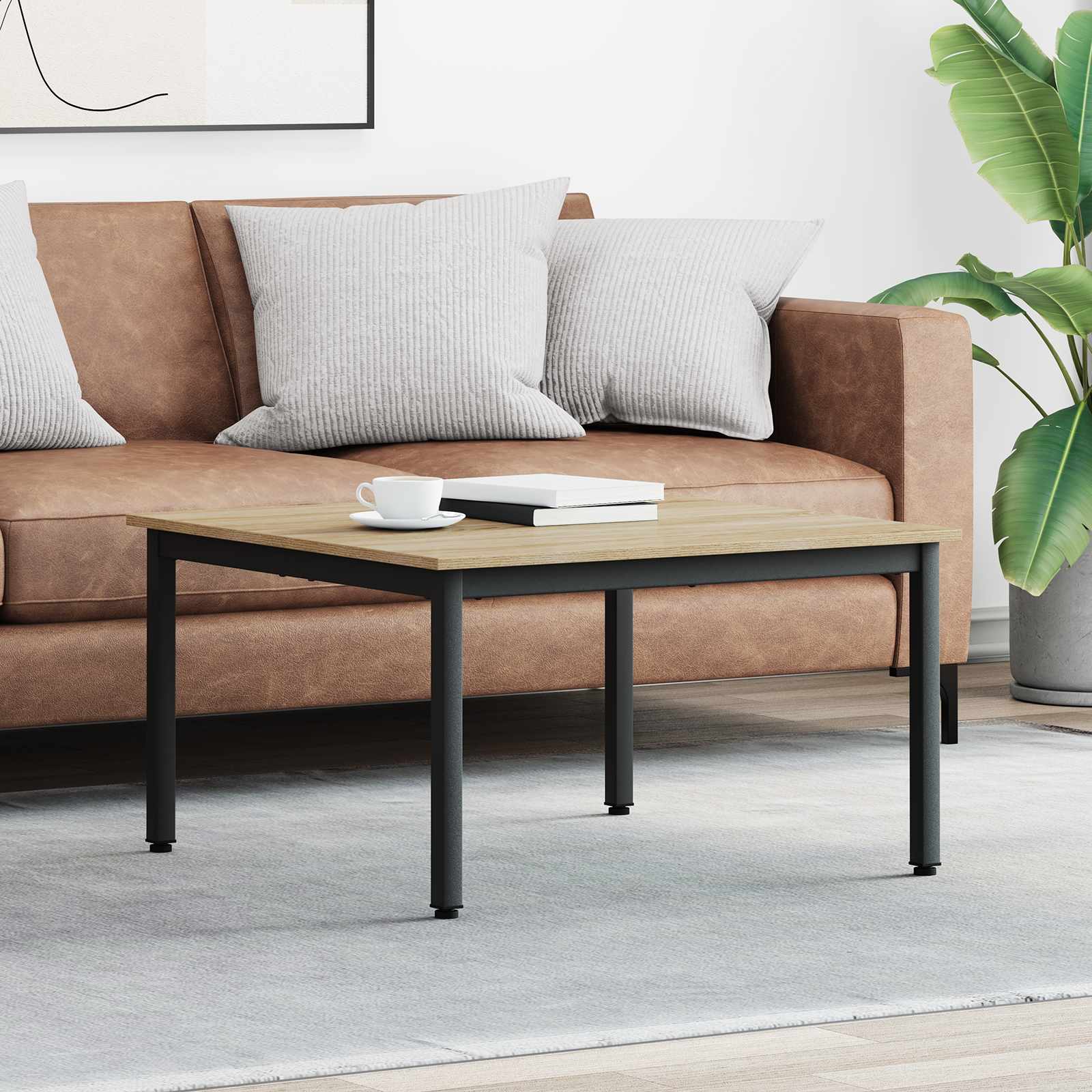 Kava Stol Sonoma 80 x 80 x 45 cm Konstruirano drvo