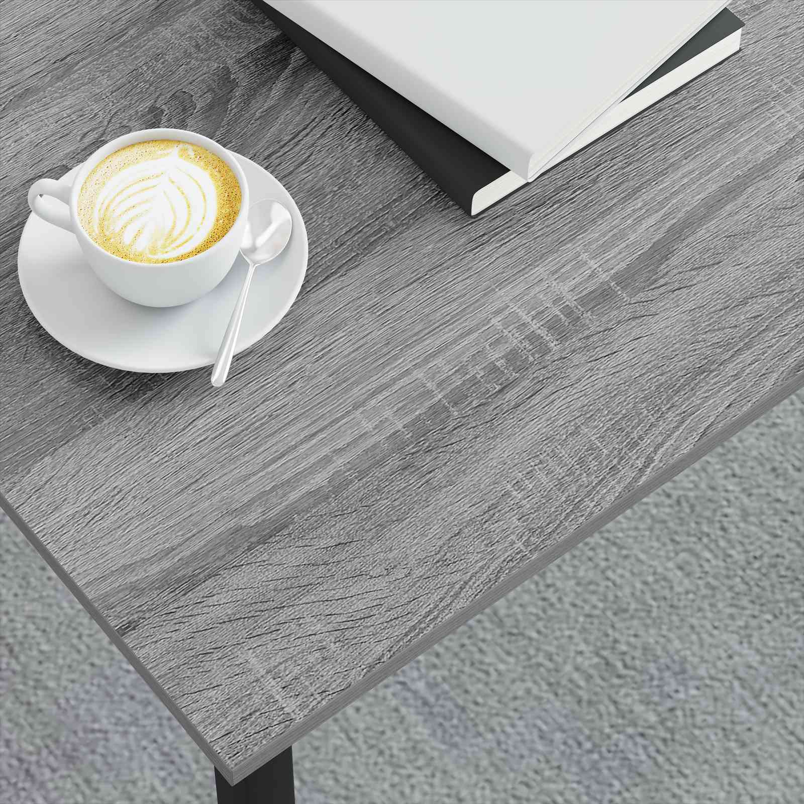 Kava Stol Siva Sonoma 80 x 80 x 45 cm Konstruirano drvo