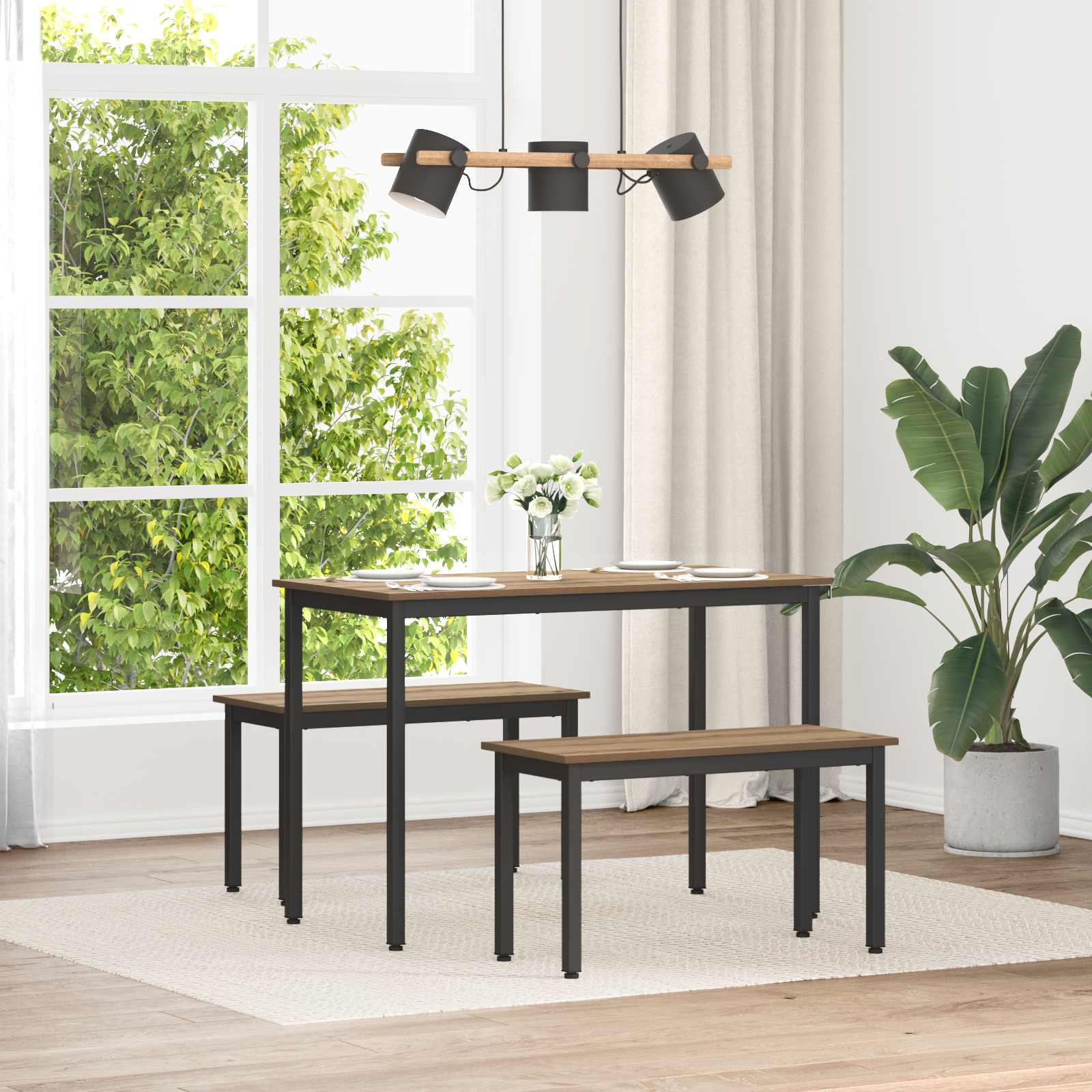 klupa Umjetnička hrastovina 80 x 35 x 45 cm Konstruirano drvo