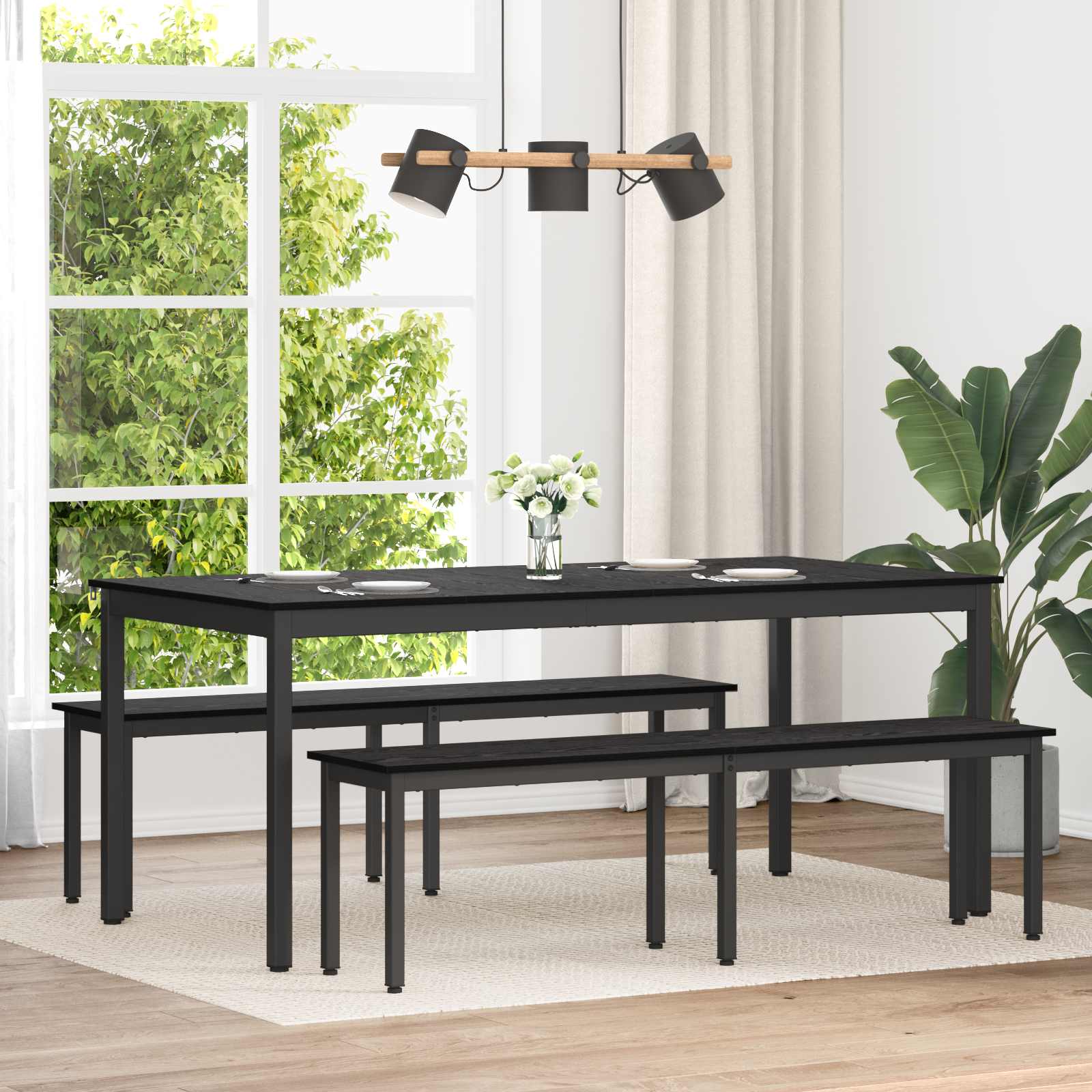 klupa Crni hrast 160 x 35 x 45 cm Konstruirano drvo