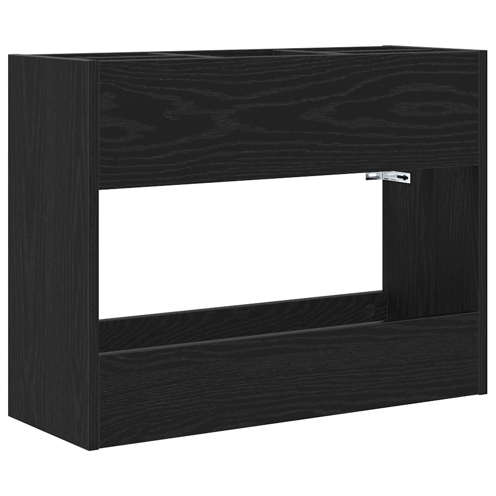 Stalak za kišobran Crni hrast 65 x 24 x 50 cm Konstruirano drvo