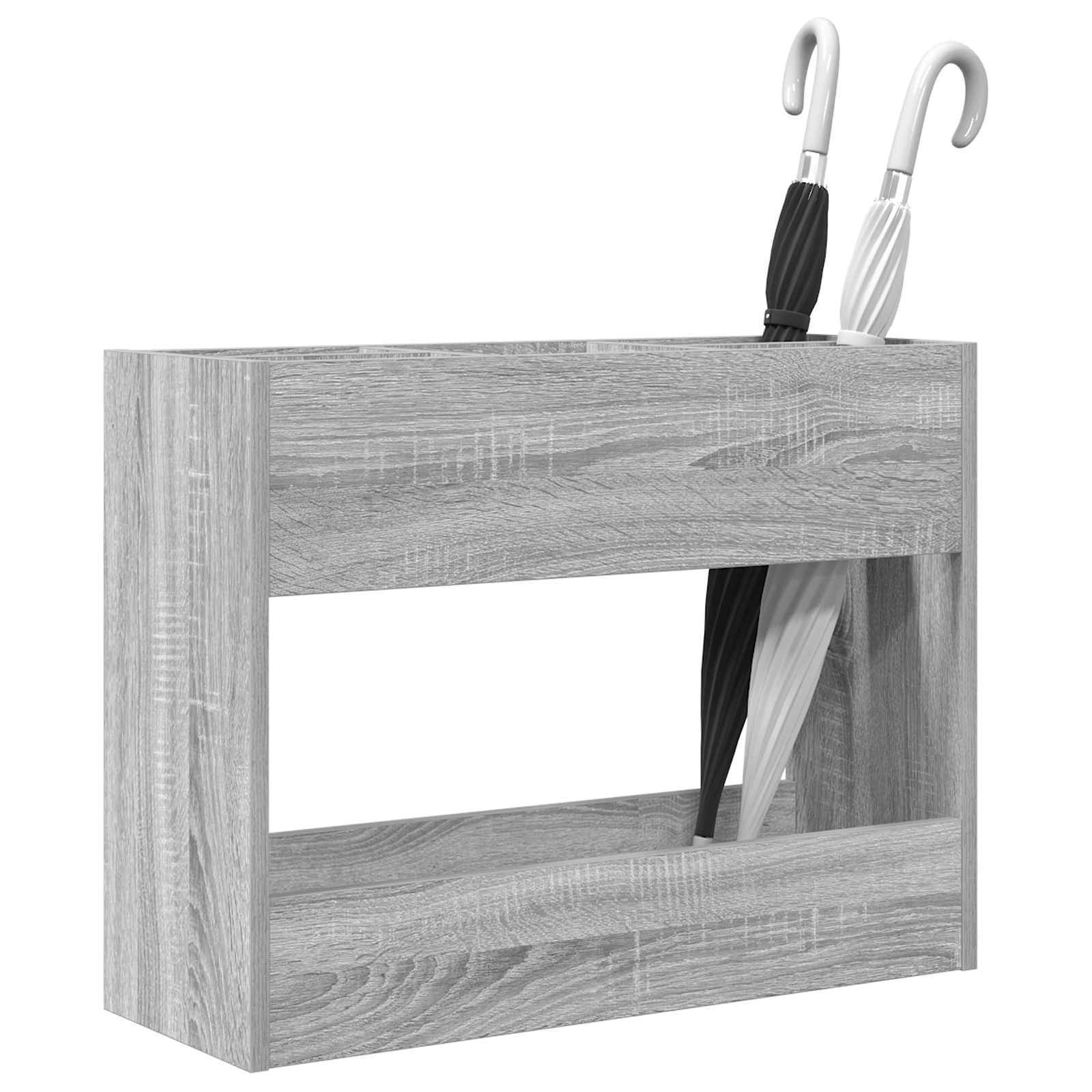 Stalak za kišobran s pohranom Siva Sonoma 65 x 24 x 50 cm