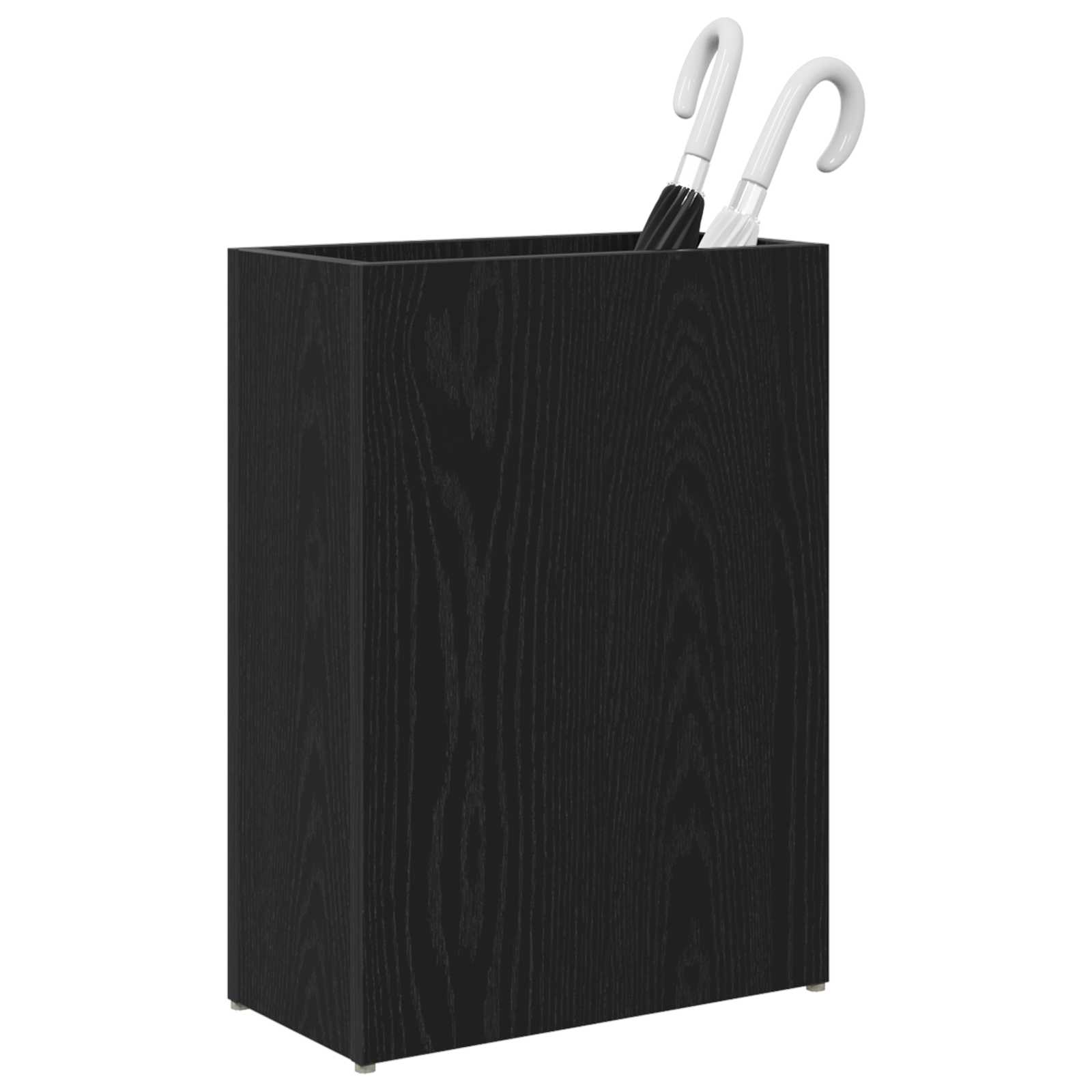Stalak za kišobran s pohranom Crni hrast 40 x 20 x 55,5 cm