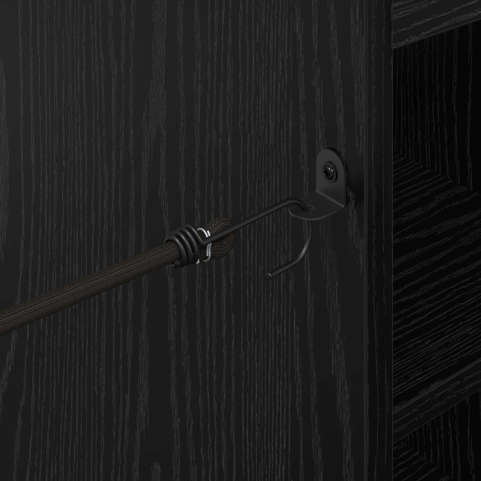 Golf ormar s kotačem Jednobojno Crni hrast 120 x 45 x 98 cm