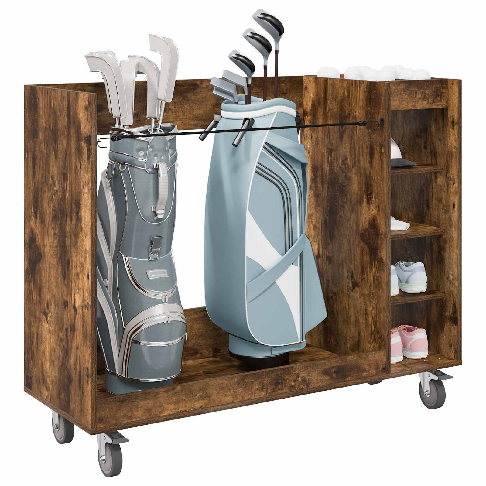 Golf ormar s kotačem Jednobojno Dimljeni hrast 120 x 45 x 98 cm