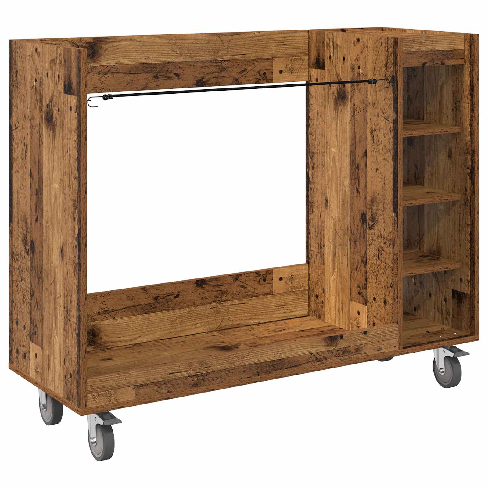 Golf ormar s kotačem Jednobojno Staro drvo 120 x 45 x 98 cm