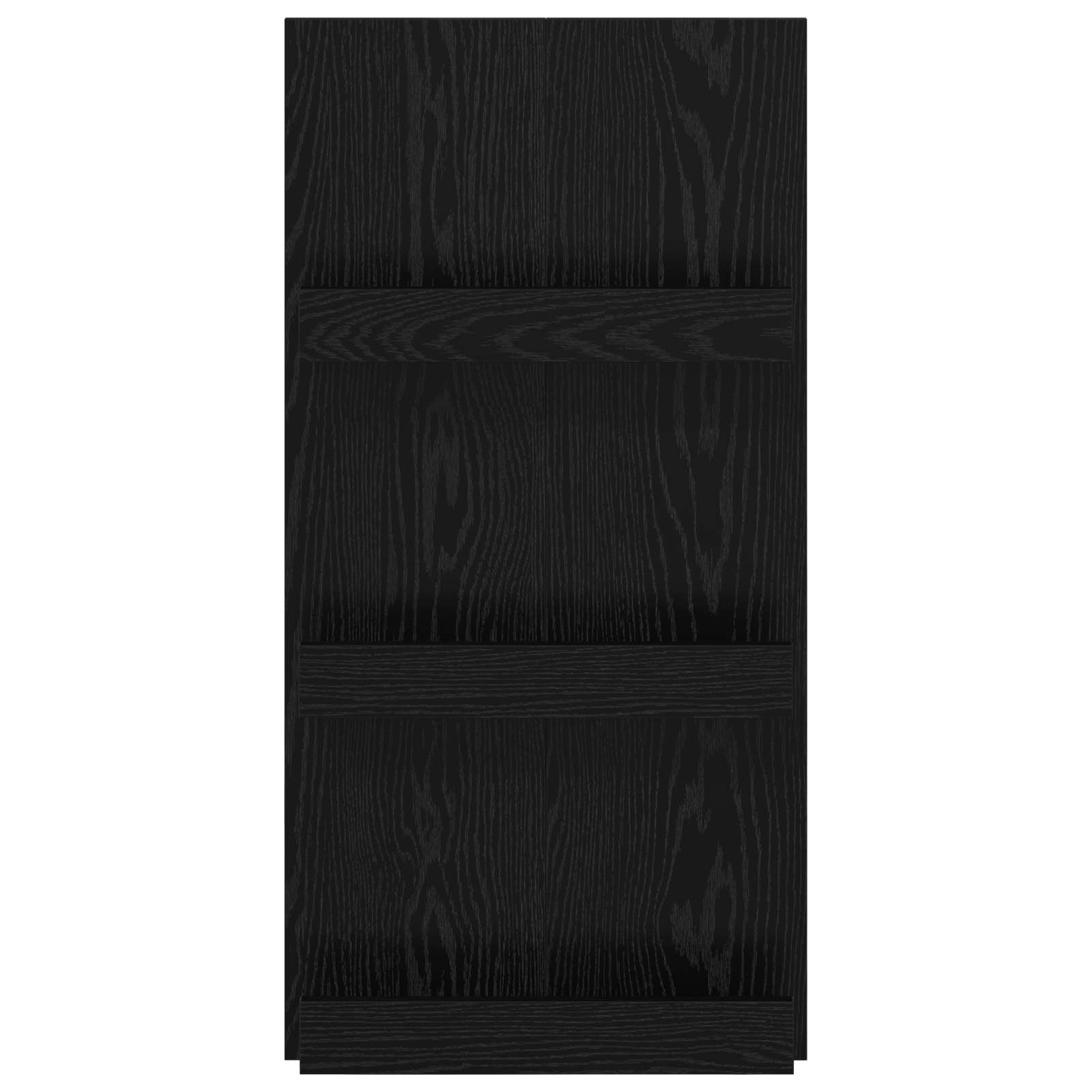 Polica za časopise s policom Crni hrast 51 x 11 x 102 cm