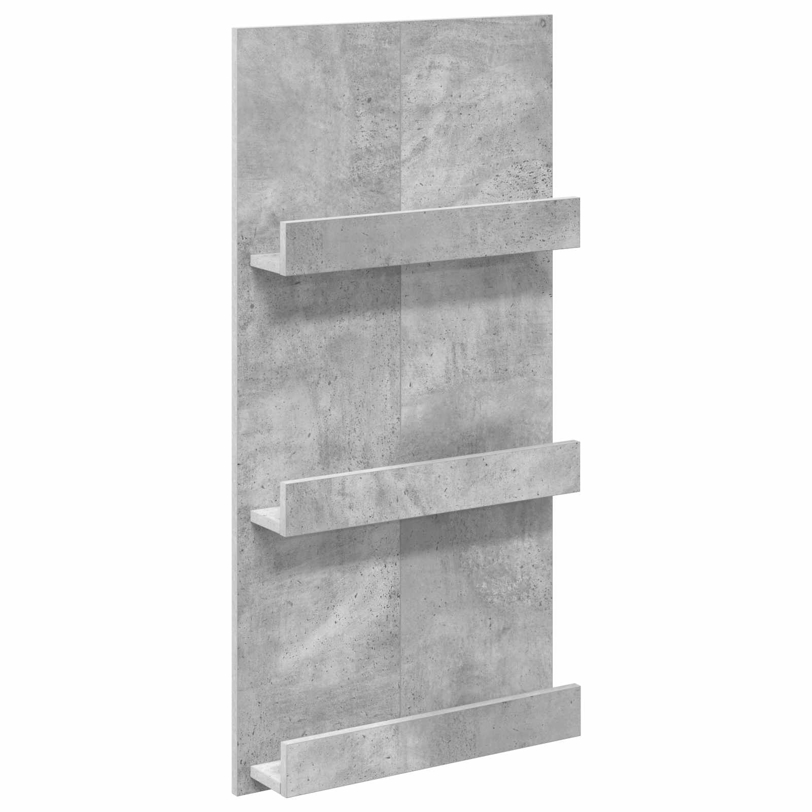 Polica za časopise s policom Betonski sivi 51 x 11 x 102 cm