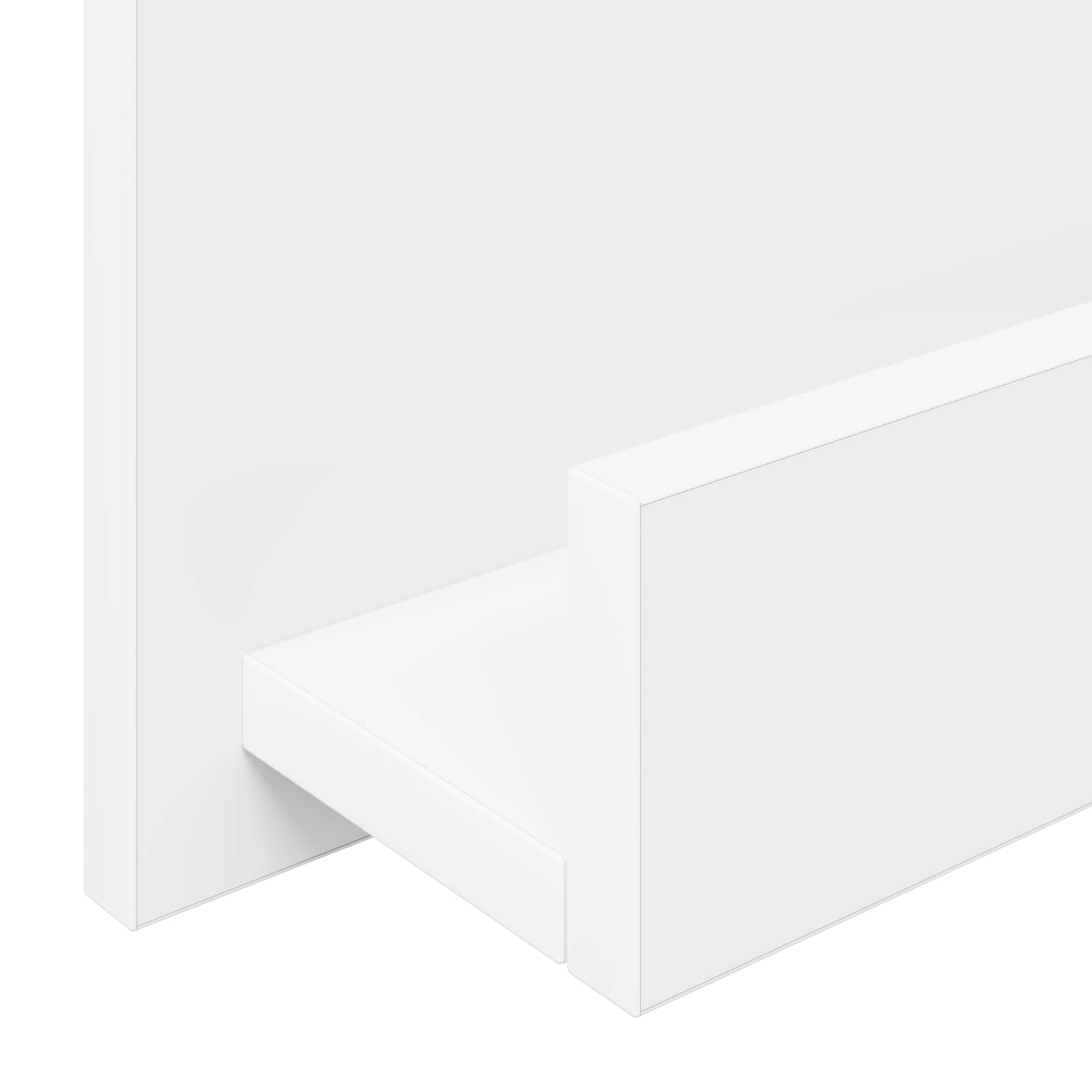Polica za časopise Bijelo 43 x 11 x 102 cm Konstruirano drvo