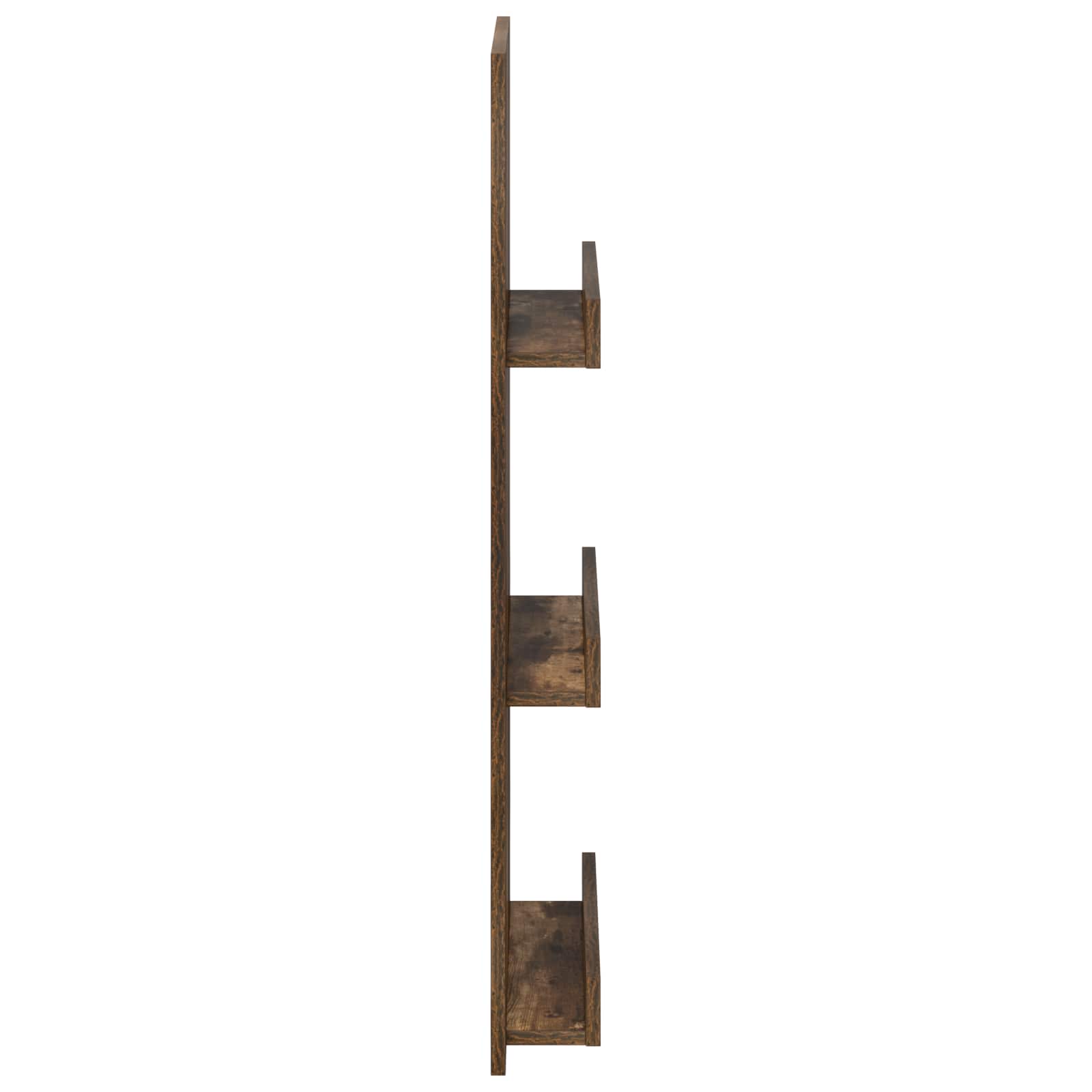 Polica za časopise s policom Dimljeni hrast 43 x 11 x 102 cm