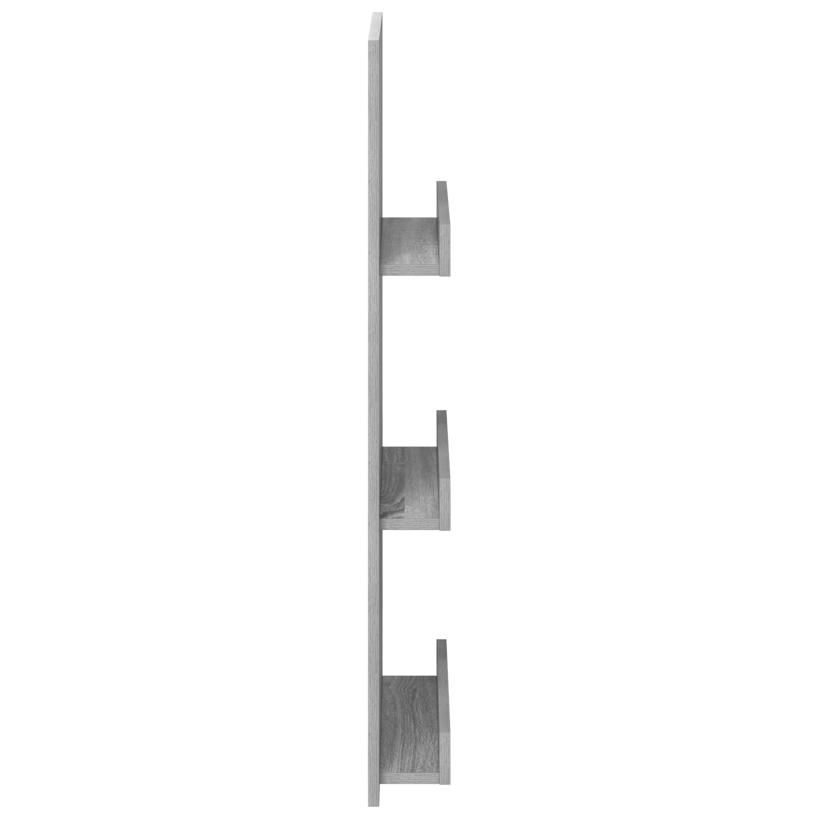 Polica za časopise s policom Siva Sonoma 43 x 11 x 102 cm