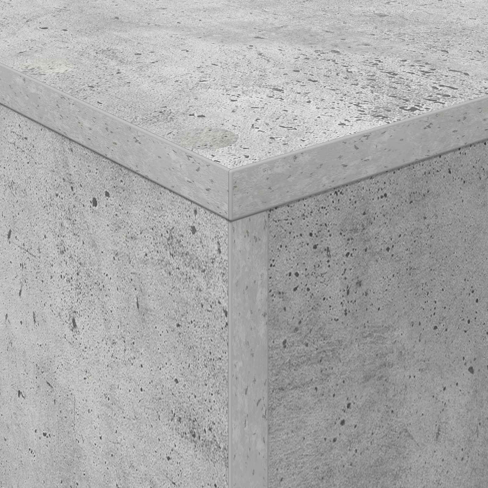 Polica za časopise s policom Betonski sivi 70 x 41 x 126 cm