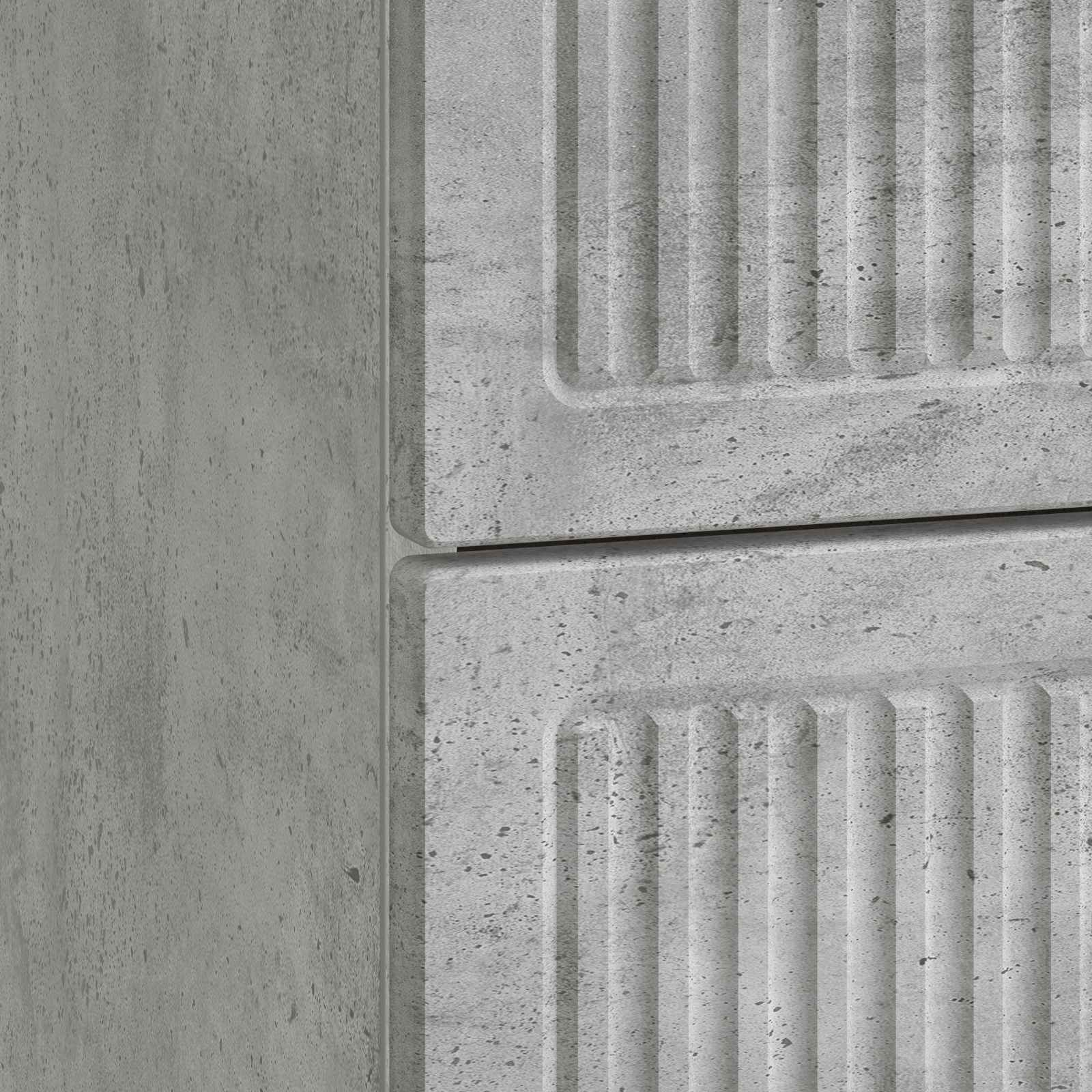 Noćni ormar Betonska siva 43 x 34,5 x 47,5 cm Konstruirano drvo