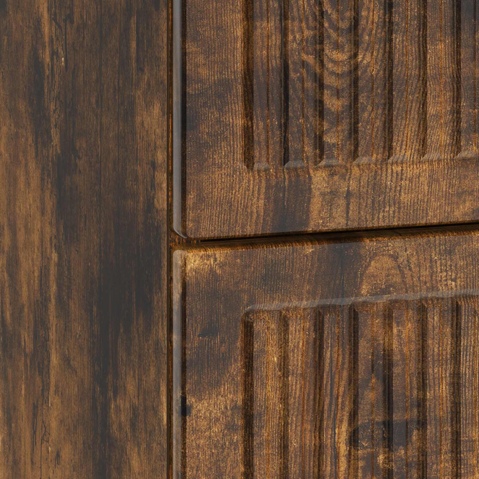 Noćni ormar s ladicama 2 pcs Dimljeni hrast 43 x 34,5 x 47,5 cm