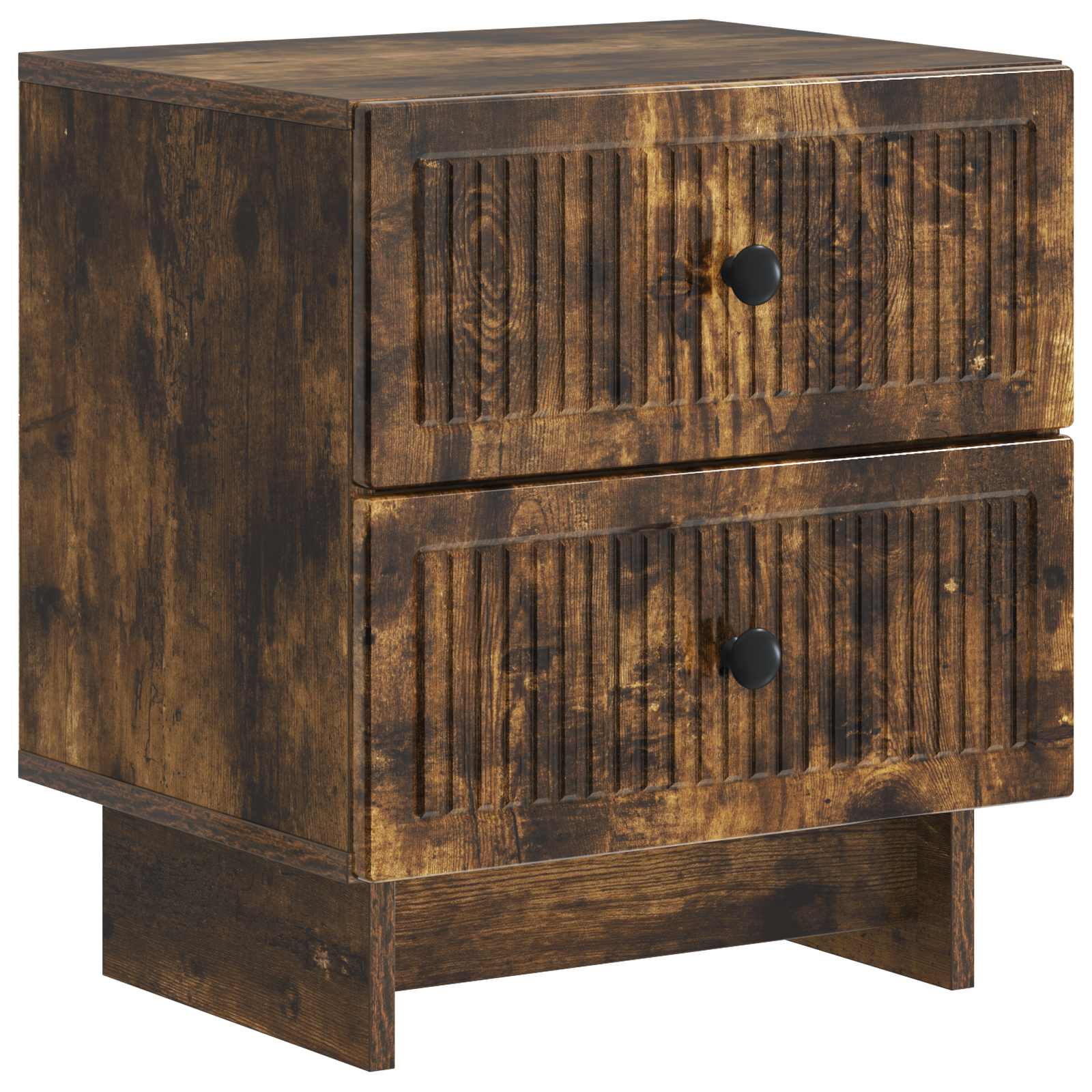 Noćni ormar s ladicama 2 pcs Dimljeni hrast 43 x 34,5 x 47,5 cm