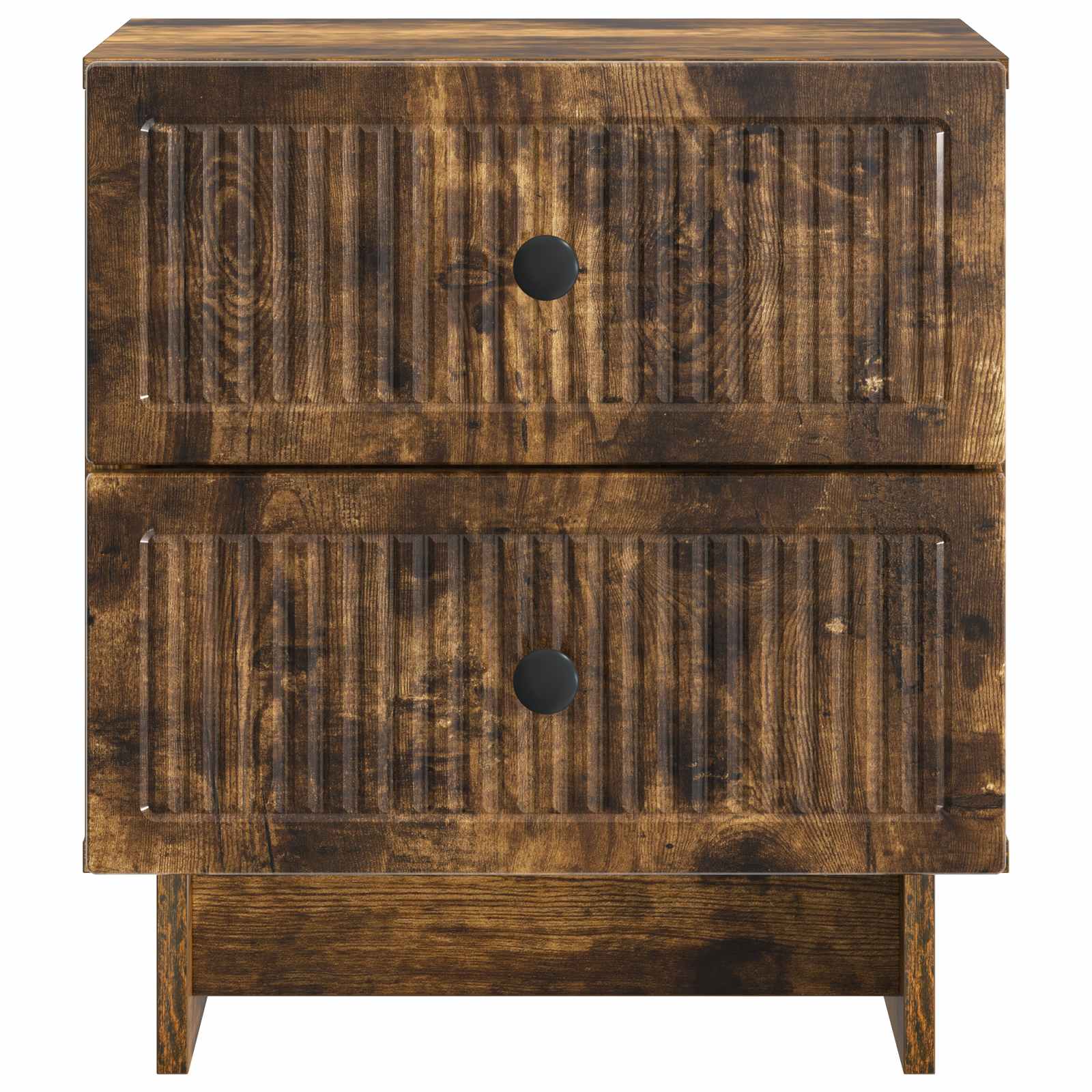 Noćni ormar s ladicama 2 pcs Dimljeni hrast 43 x 34,5 x 47,5 cm