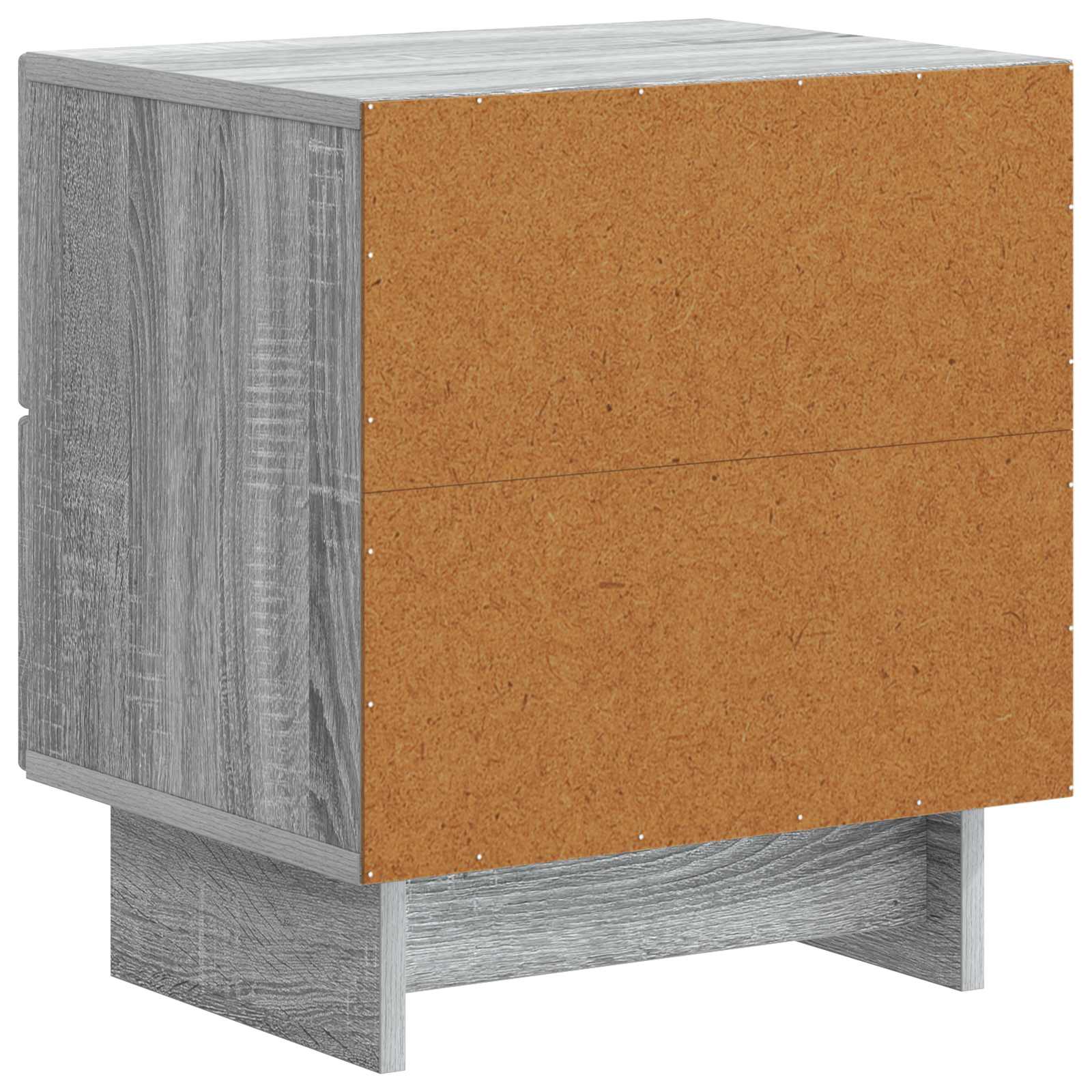 Noćni ormar s ladicama 2 pcs Siva sonoma 43 x 34,5 x 47,5 cm