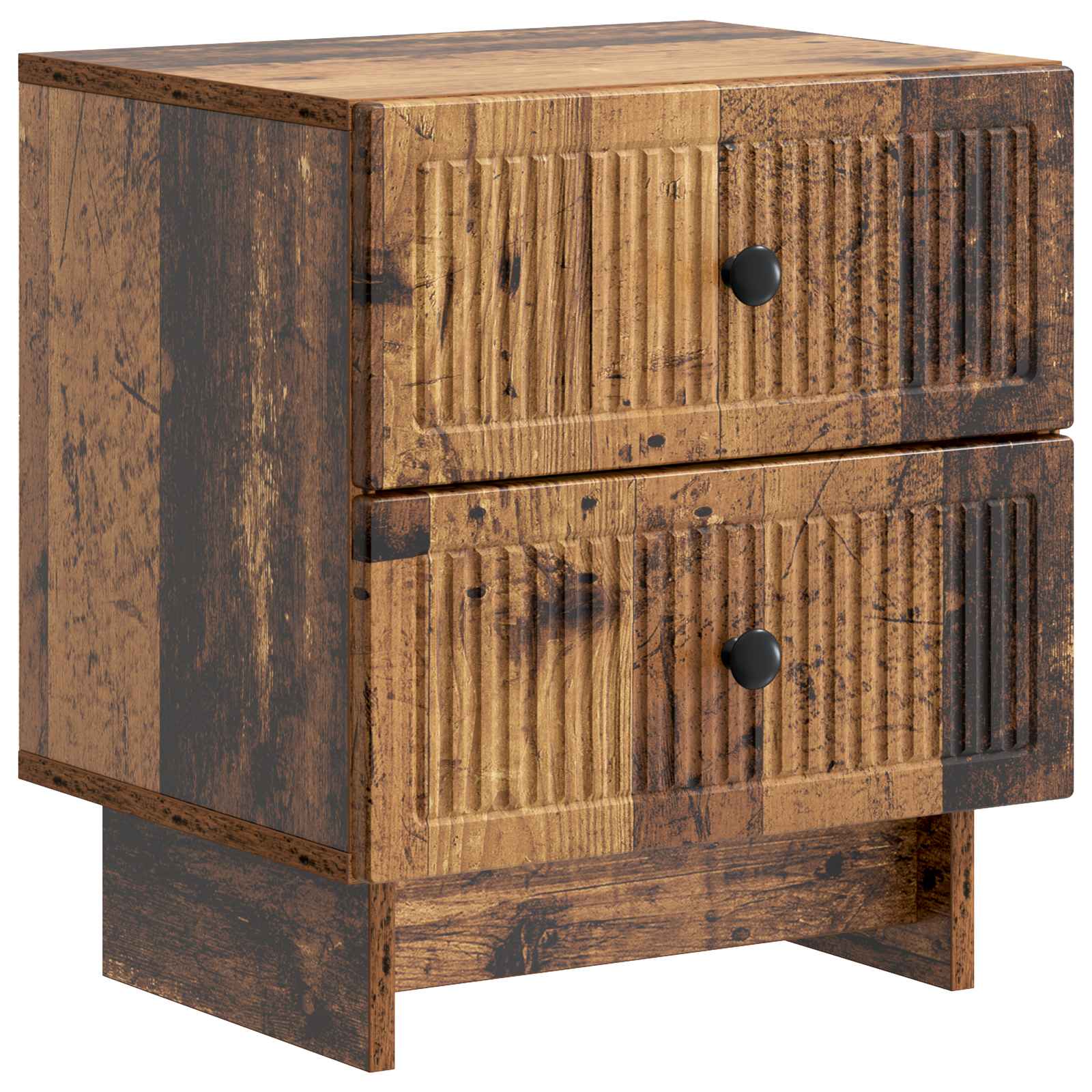 Noćni ormar s ladicama 2 pcs Staro drvo 43 x 34,5 x 47,5 cm