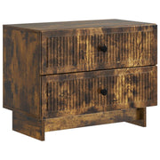Noćni ormar s ladicama Dimljeni hrast 62 x 34,5 x 47,5 cm