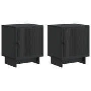 Noćni ormar 2 pcs Crna 43 x 34,5 x 50 cm Konstruirano drvo