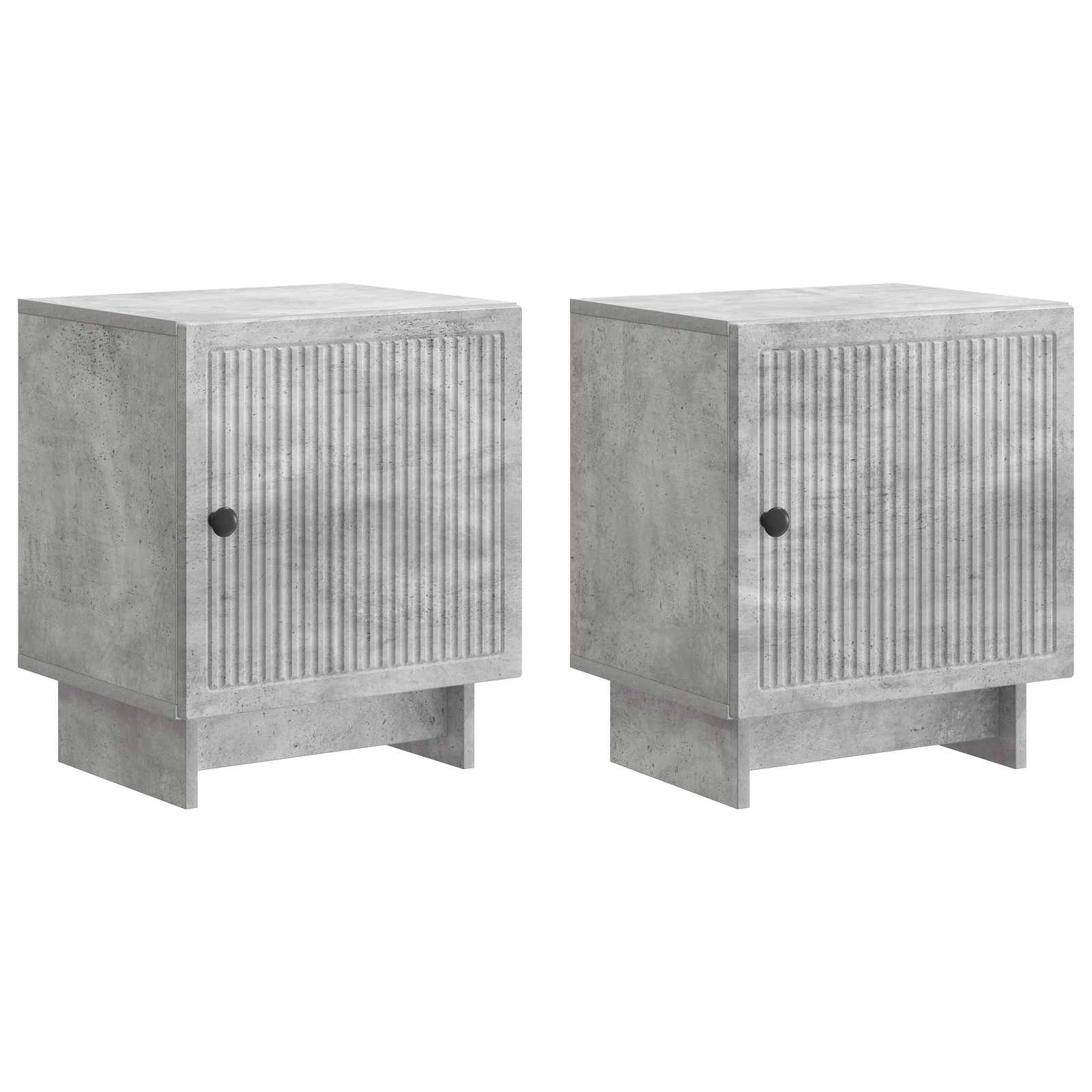 Noćni ormar 2 pcs Betonska siva 43 x 34,5 x 50 cm