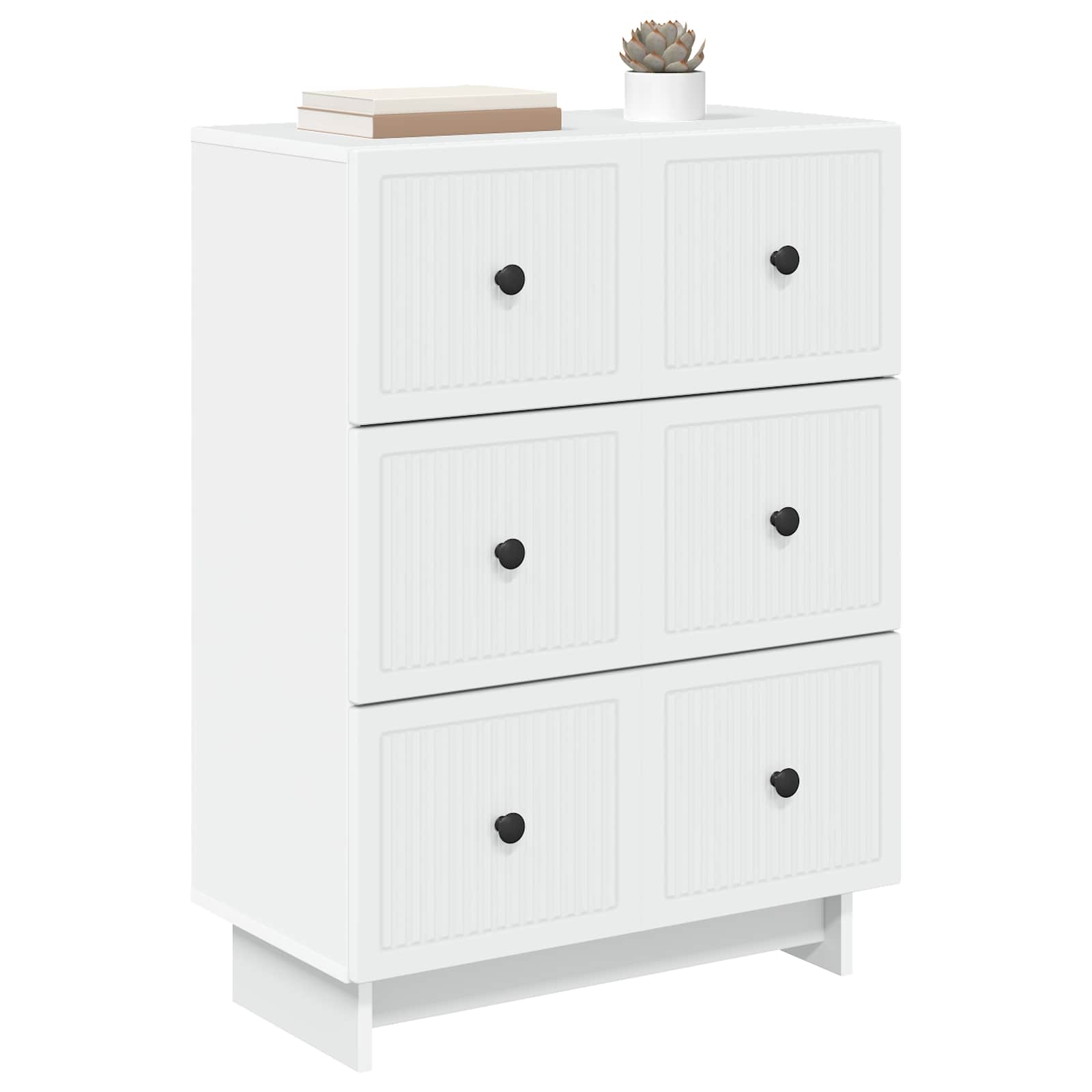 Ormar s ladicama Bijela 66 x 34,5 x 90 cm Konstruirano drvo