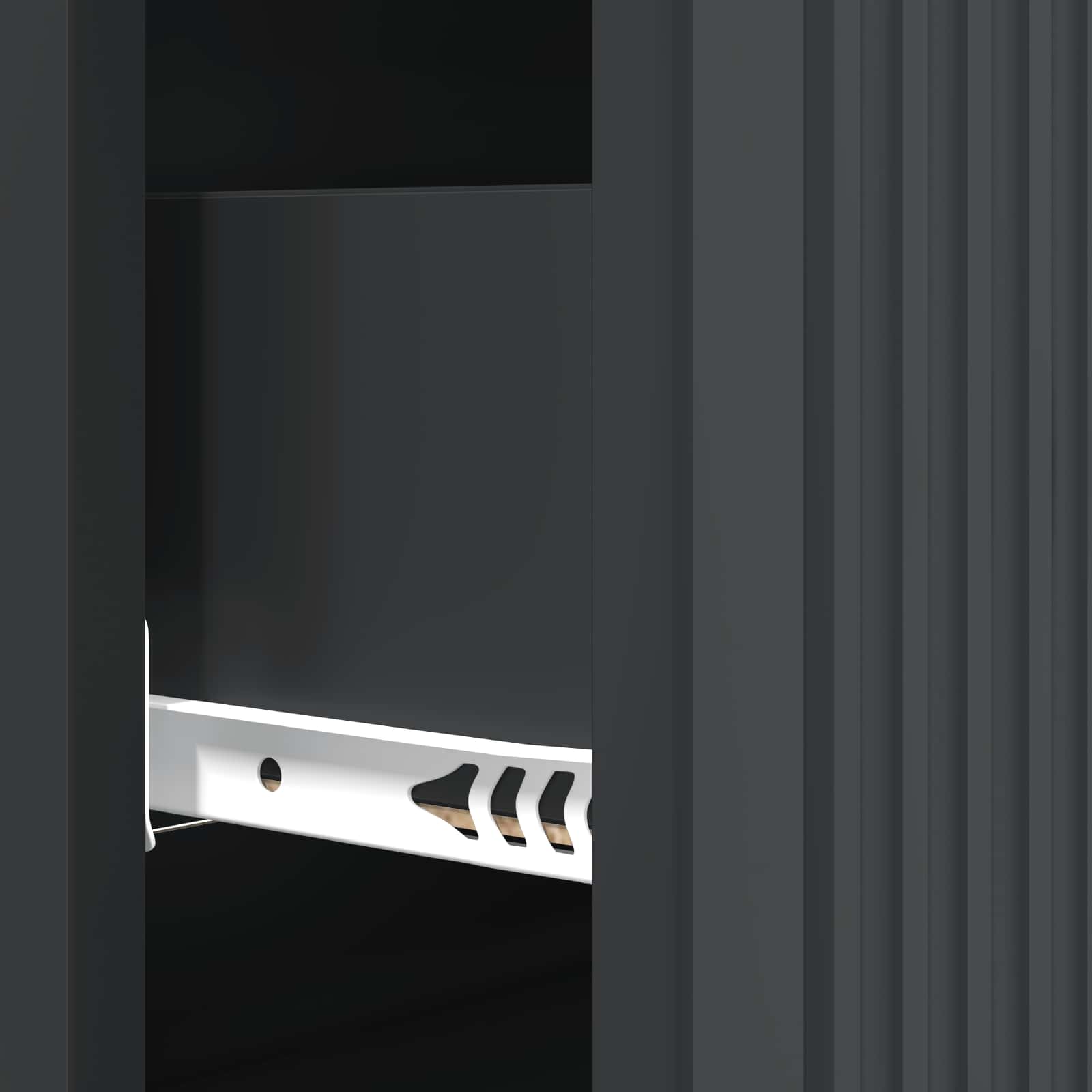Ormar s ladicama Crna 66 x 34,5 x 90 cm Konstruirano drvo
