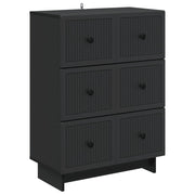 Ormar s ladicama Crna 66 x 34,5 x 90 cm Konstruirano drvo