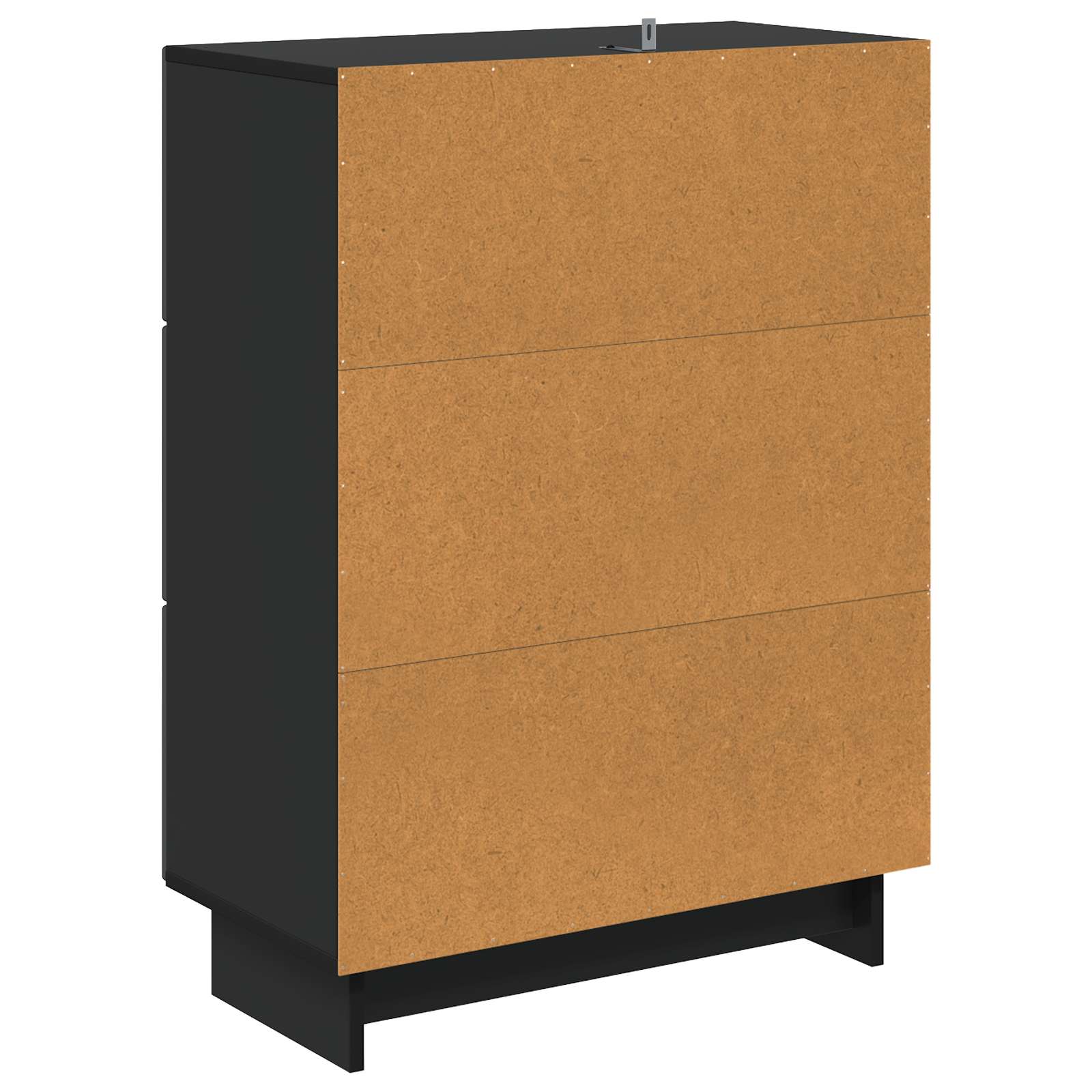 Ormar s ladicama Crna 66 x 34,5 x 90 cm Konstruirano drvo