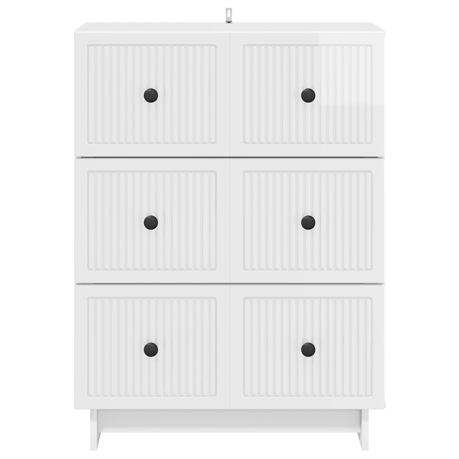 Ormar s ladicama Bijela visokog sjaja 66 x 34,5 x 90 cm