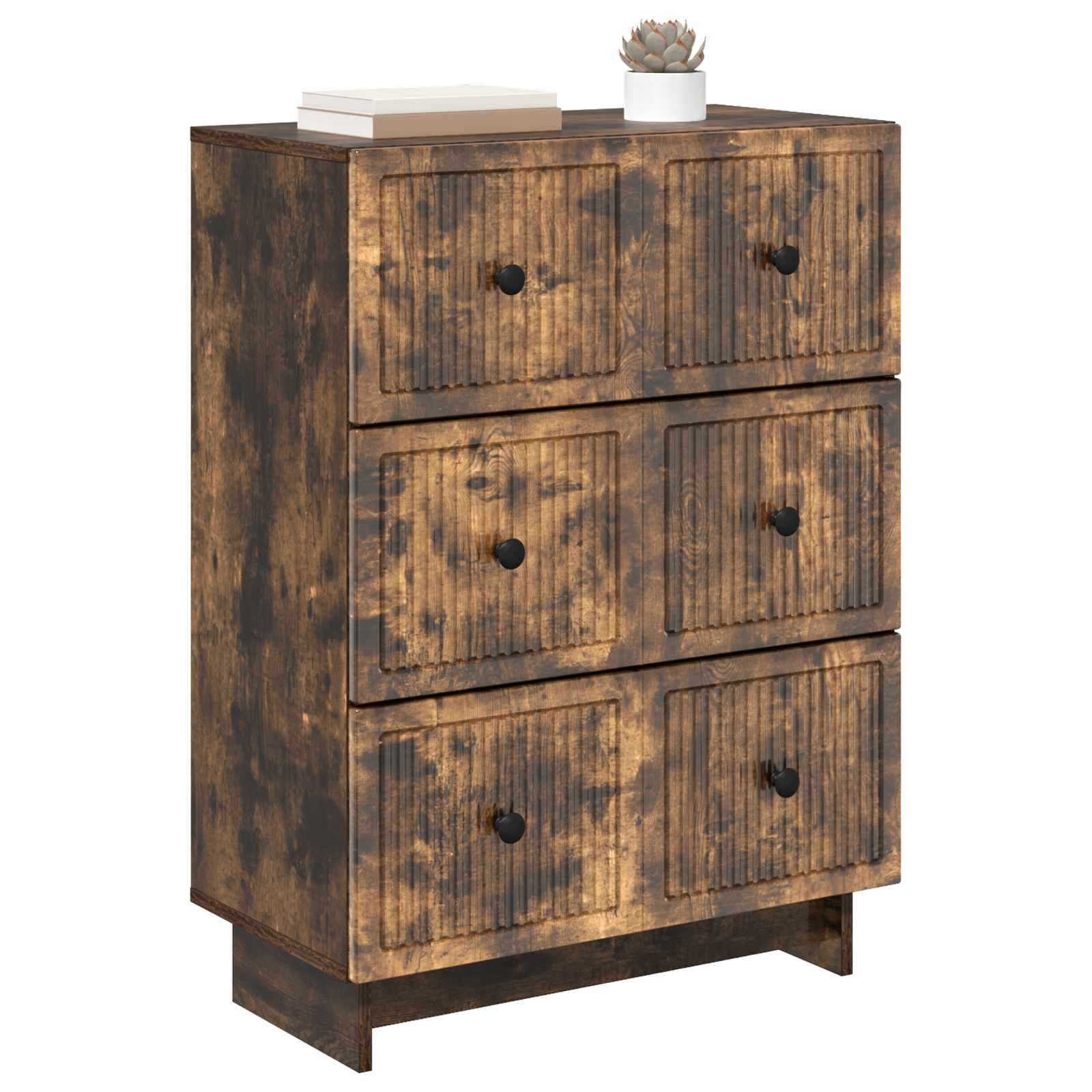 Ormar s ladicama Dimljeni hrast 66 x 34,5 x 90 cm