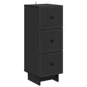 Ormar s ladicama Crna 33 x 34,5 x 90 cm Konstruirano drvo