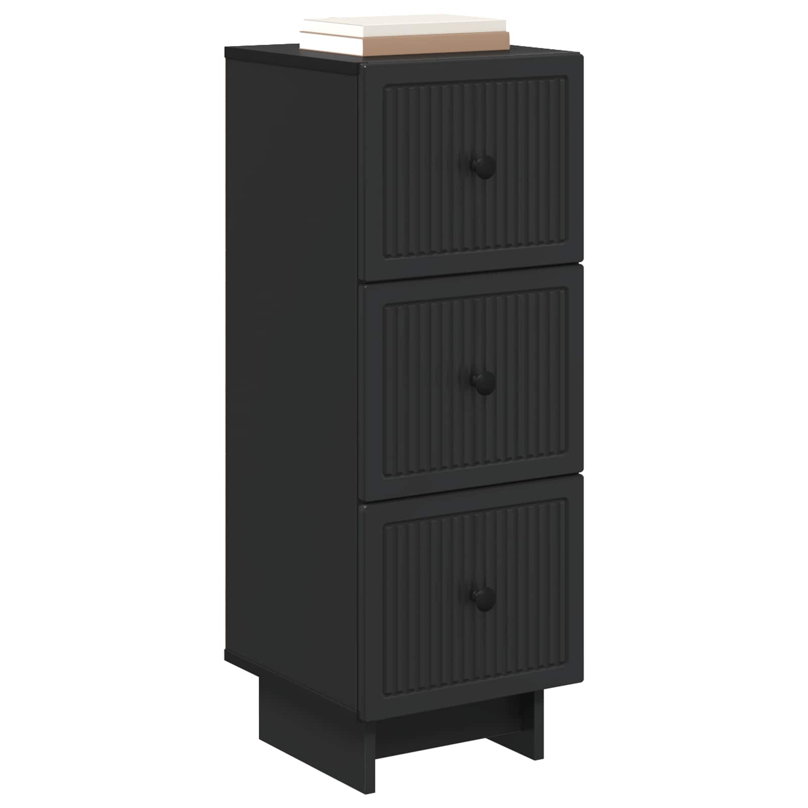 Ormar s ladicama Crna 33 x 34,5 x 90 cm Konstruirano drvo