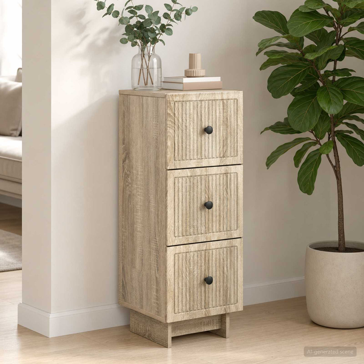 Ormar s ladicama 33 x 34,5 x 90 cm Konstruirano drvo