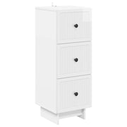 Ormar s ladicama Bijela visokog sjaja 33 x 34,5 x 90 cm