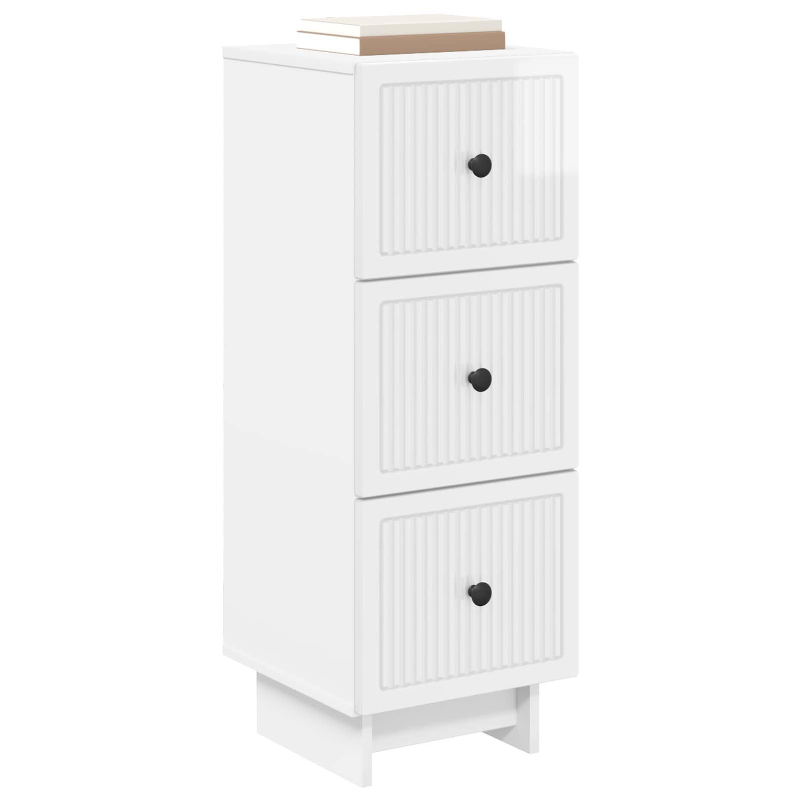 Ormar s ladicama Bijela visokog sjaja 33 x 34,5 x 90 cm
