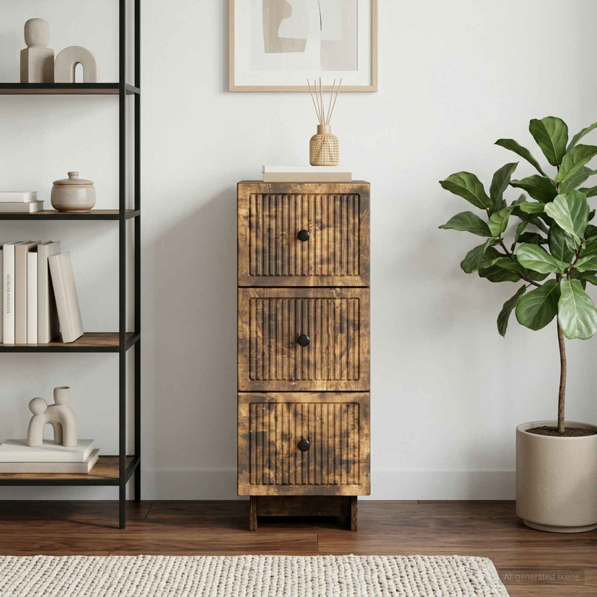 Ormar s ladicama 33 x 34,5 x 90 cm Konstruirano drvo