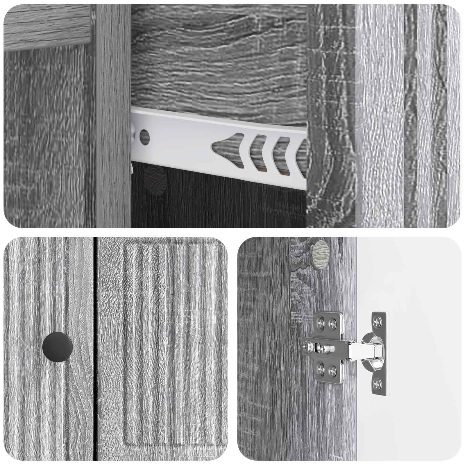 Kreveta Siva sonoma 66 x 34,5 x 90 cm Konstruirano drvo