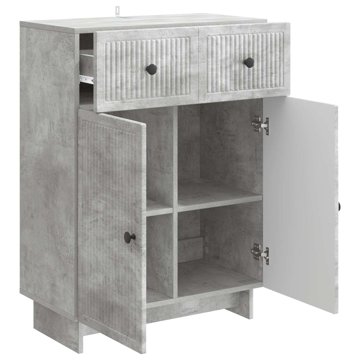 Kreveta Betonska siva 66 x 34,5 x 90 cm Konstruirano drvo
