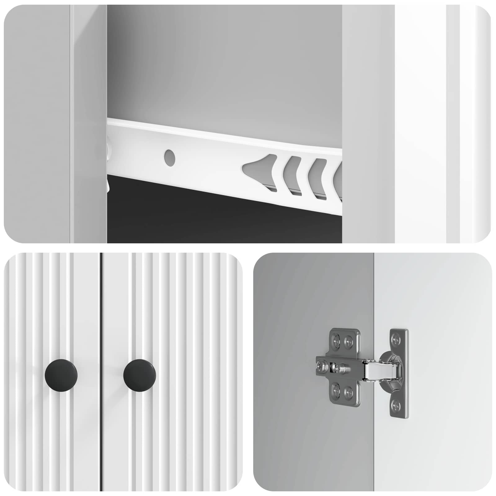 Kreveta s ladicama Bijela visokog sjaja 66 x 34,5 x 90 cm