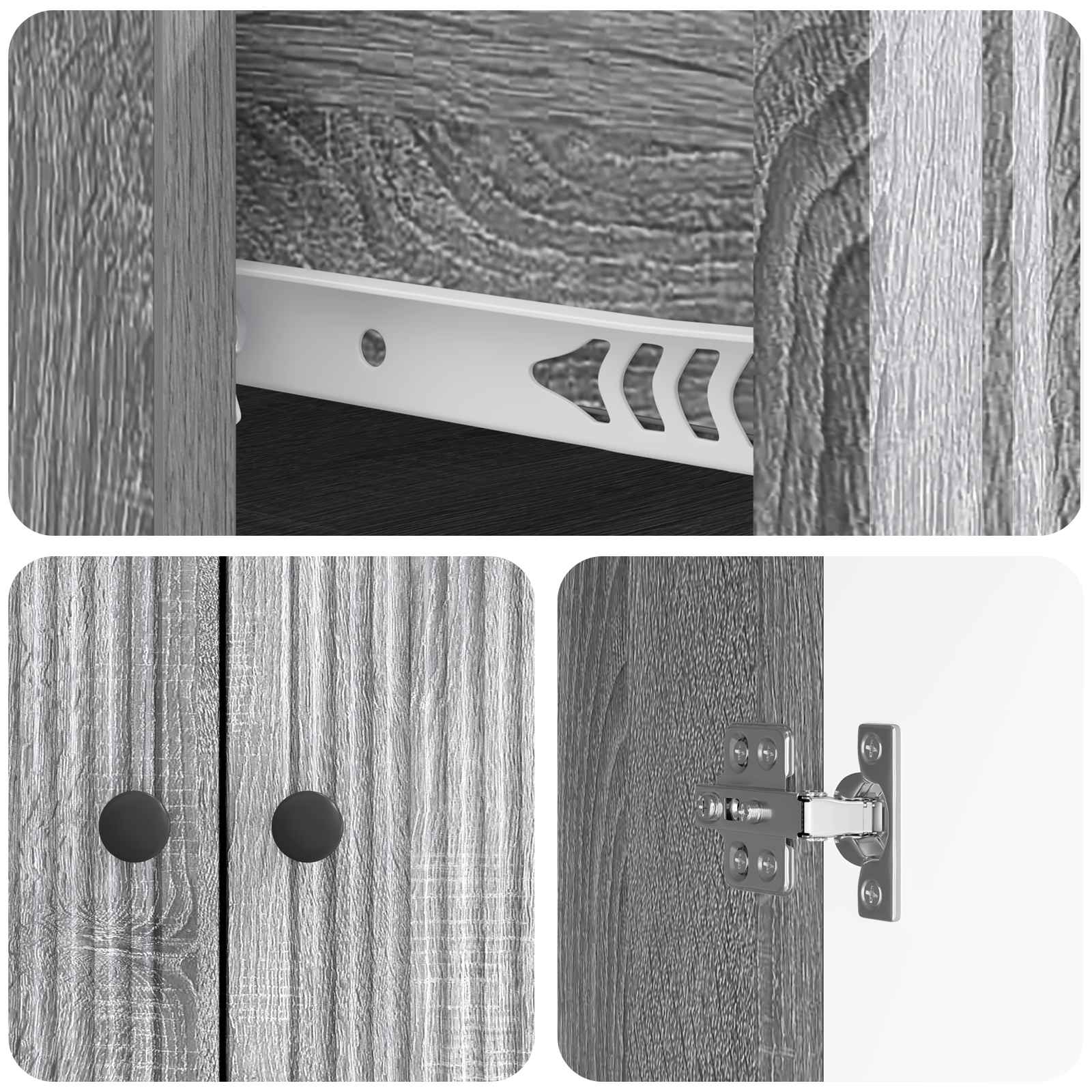 Kreveta Siva sonoma 66 x 34,5 x 90 cm Konstruirano drvo