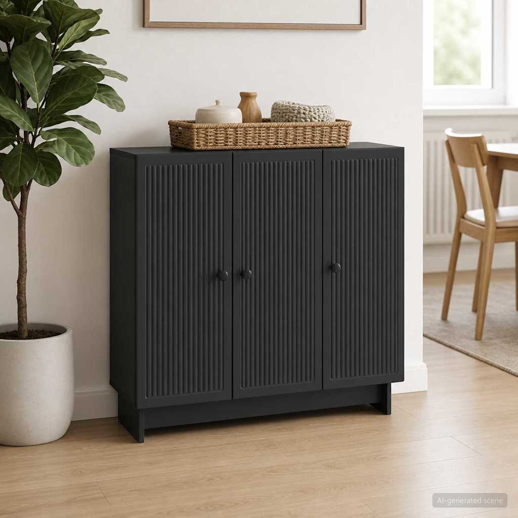 Kreveta Crna 89 x 34,5 x 80 cm Konstruirano drvo