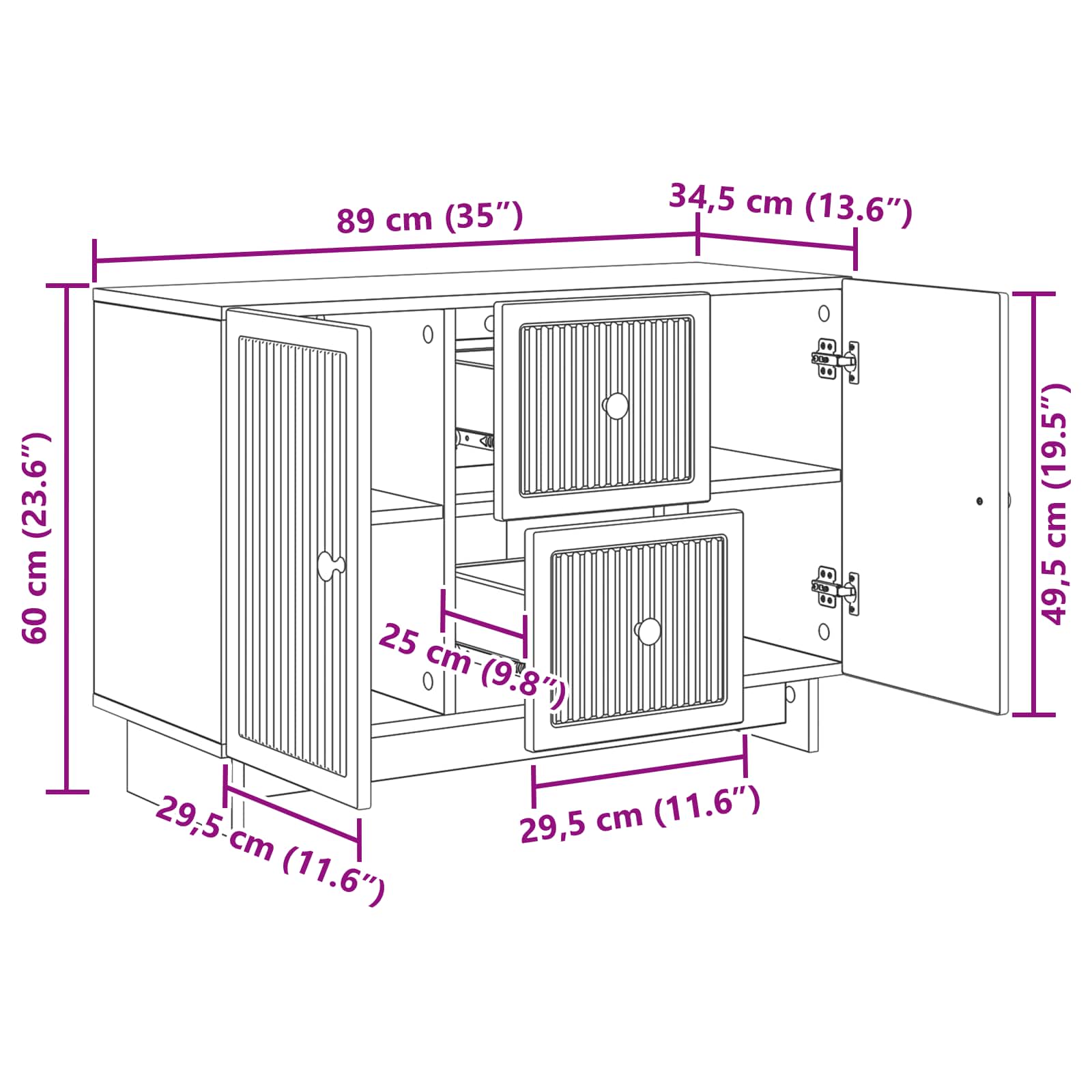 Kreveta Betonska siva 89 x 34,5 x 60 cm Konstruirano drvo