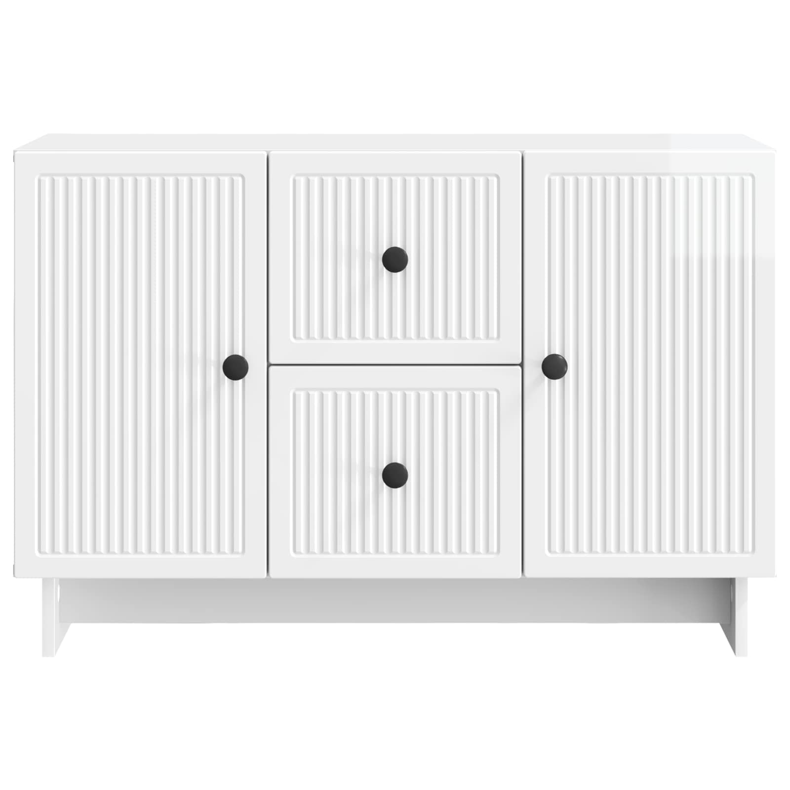 Kreveta s ladicama Bijela visokog sjaja 89 x 34,5 x 60 cm