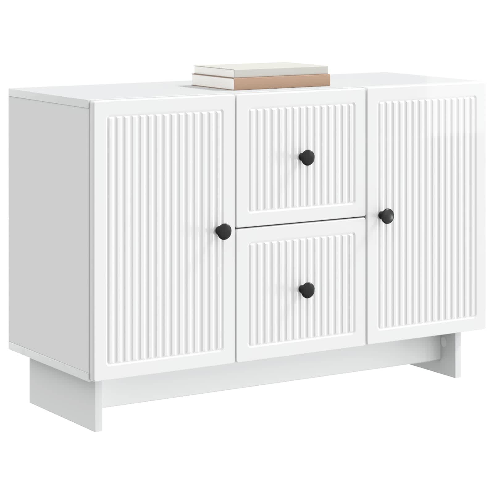 Kreveta s ladicama Bijela visokog sjaja 89 x 34,5 x 60 cm
