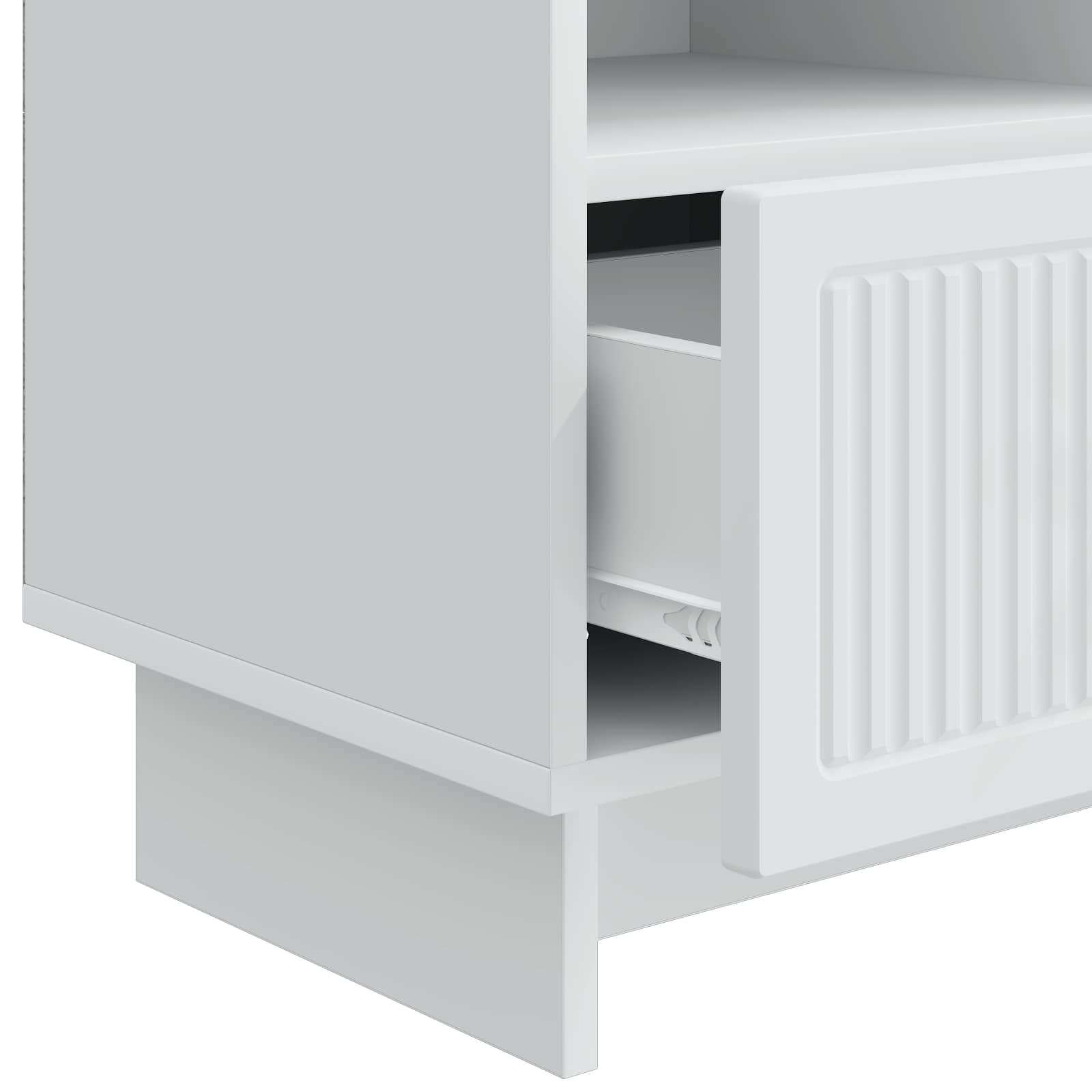 TV ormar s ladicama Bijela 102 x 34,5 x 50 cm Konstruirano drvo