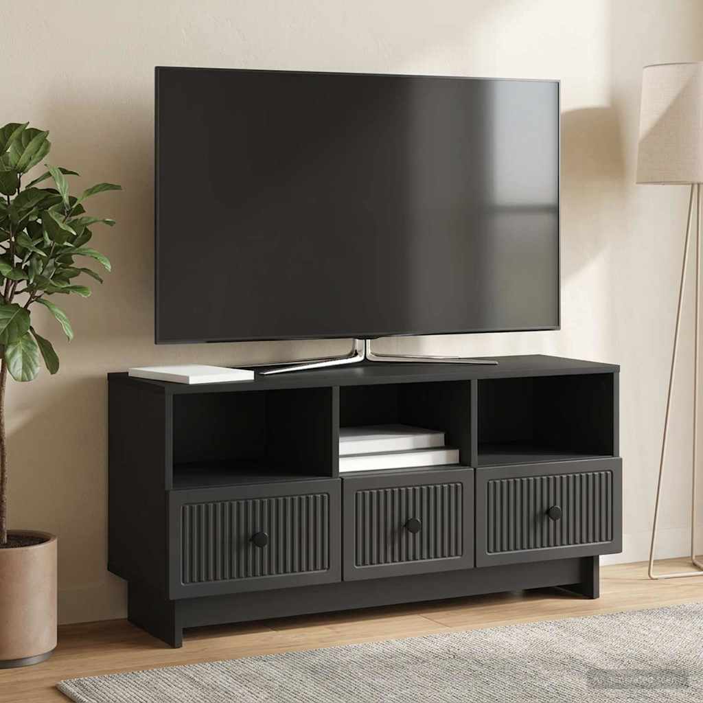 TV ormar s ladicama Crna 102 x 34,5 x 50 cm Konstruirano drvo