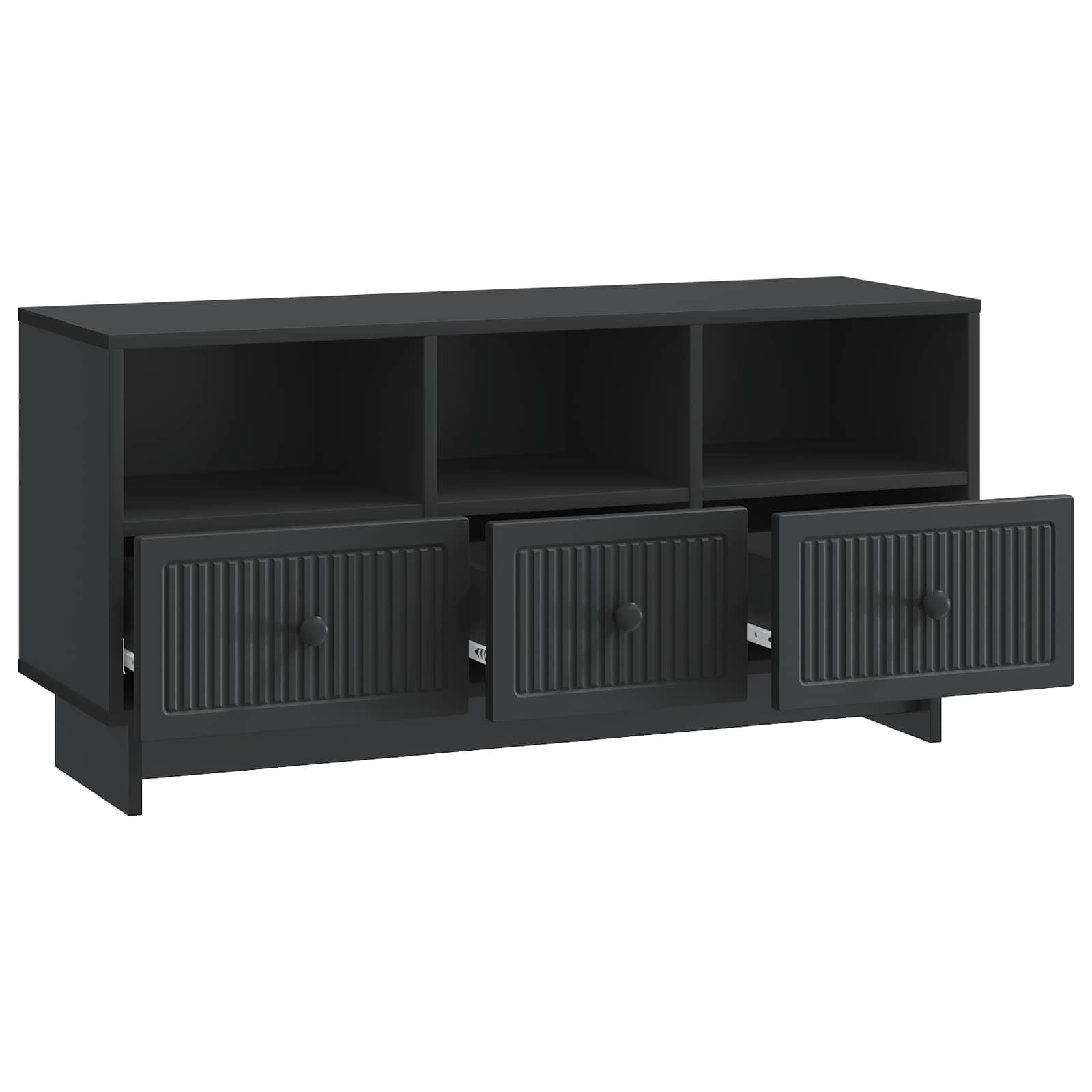 TV ormar s ladicama Crna 102 x 34,5 x 50 cm Konstruirano drvo